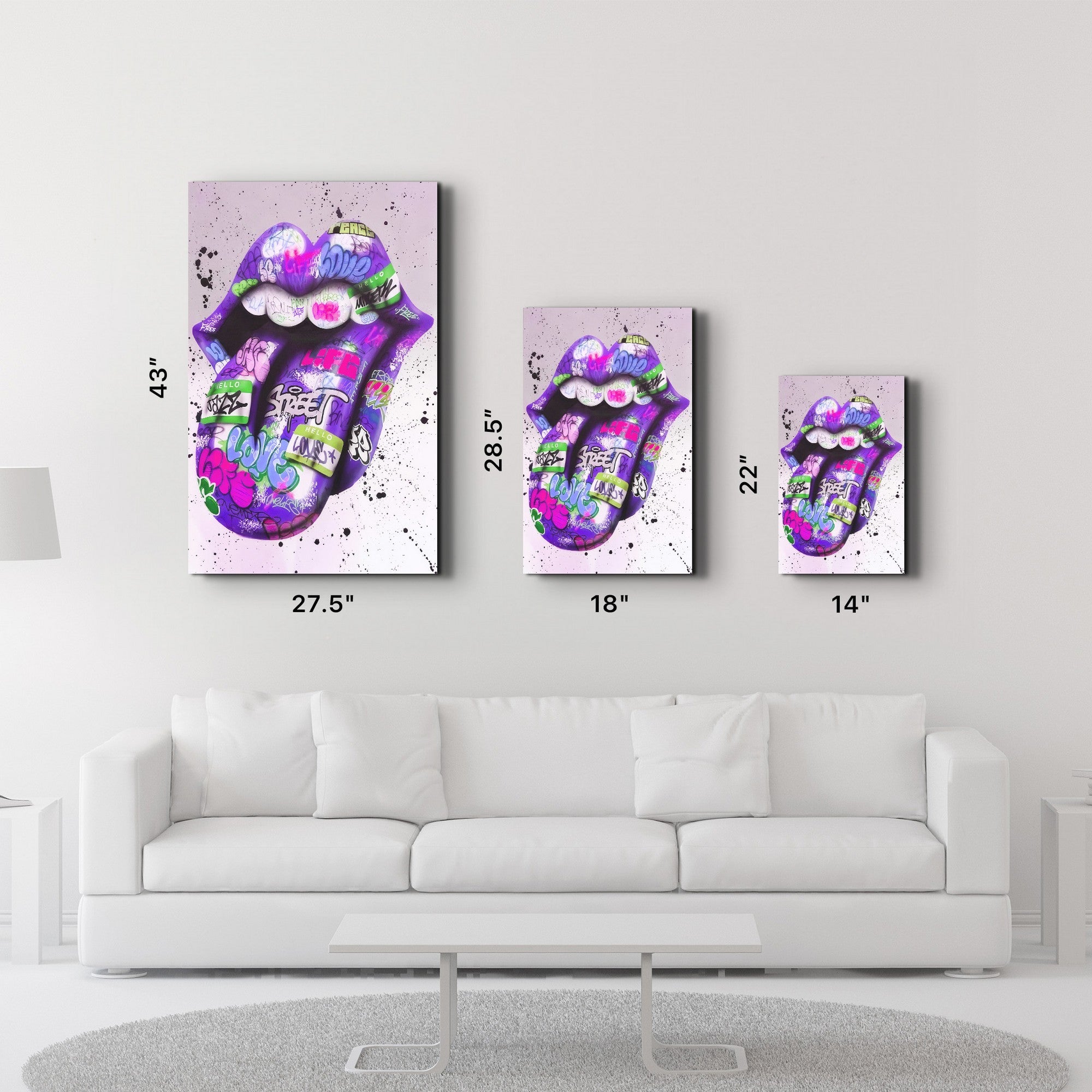 Arte em Vidro Temperado Multicolor 35x55cm - Pintura Decorativa UV de Alta Qualidade