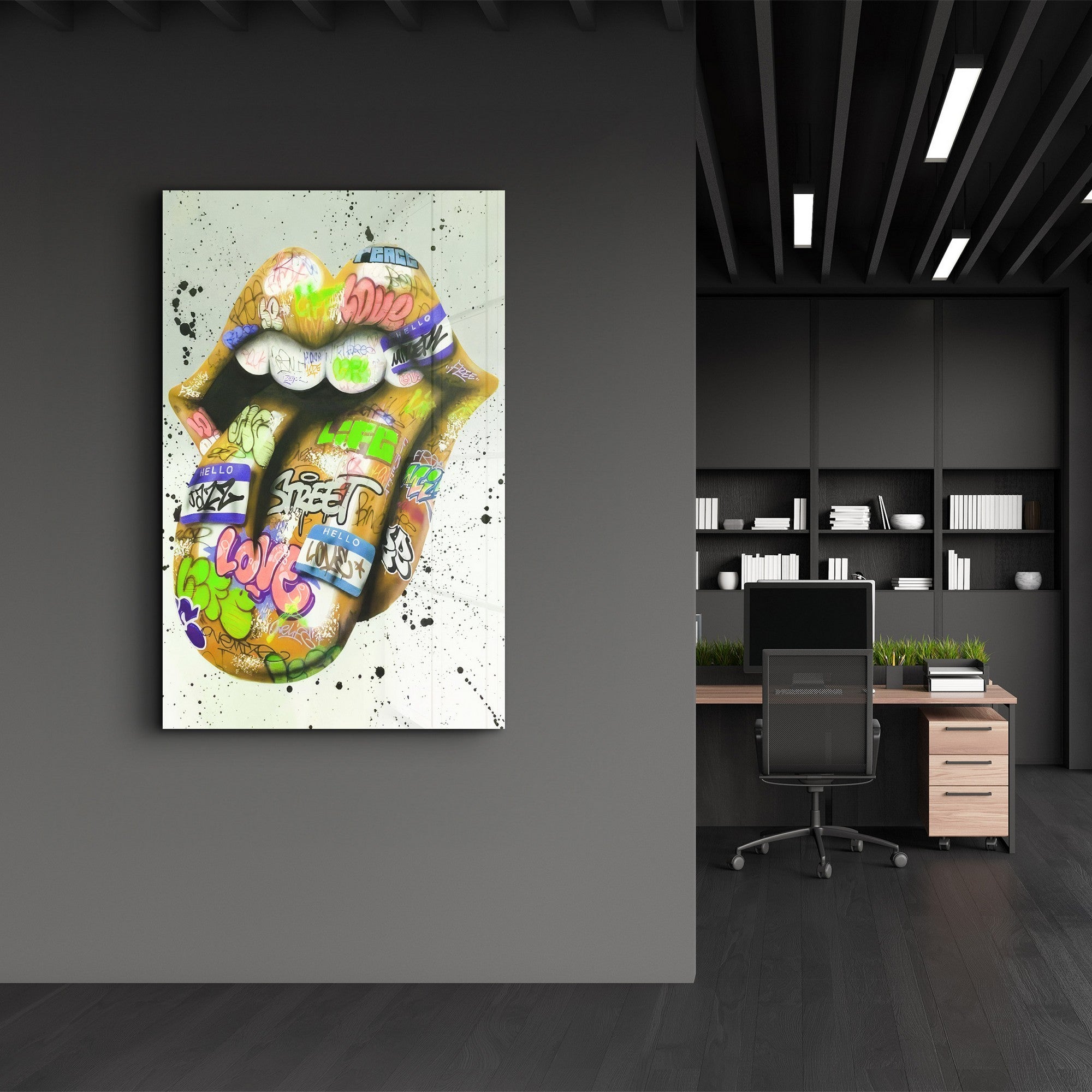 Arte Decorativa em Vidro Temperado Multicolor 70x110cm - Impressão UV de Alta Qualidade