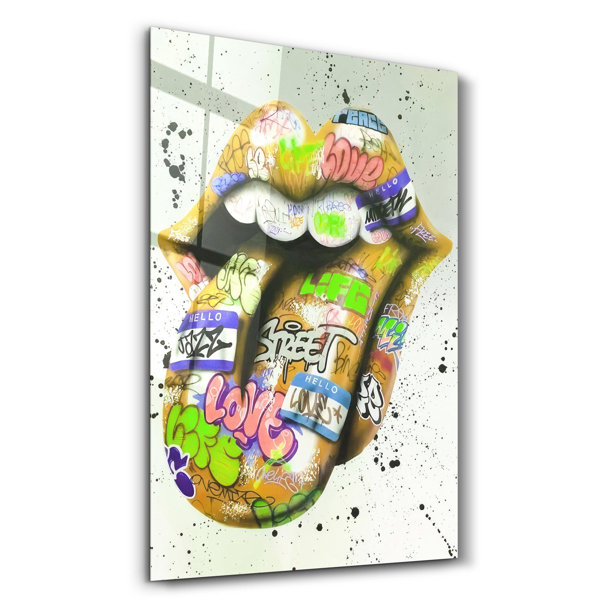 Arte Decorativa em Vidro Temperado Multicolor 70x110cm - Impressão UV de Alta Qualidade