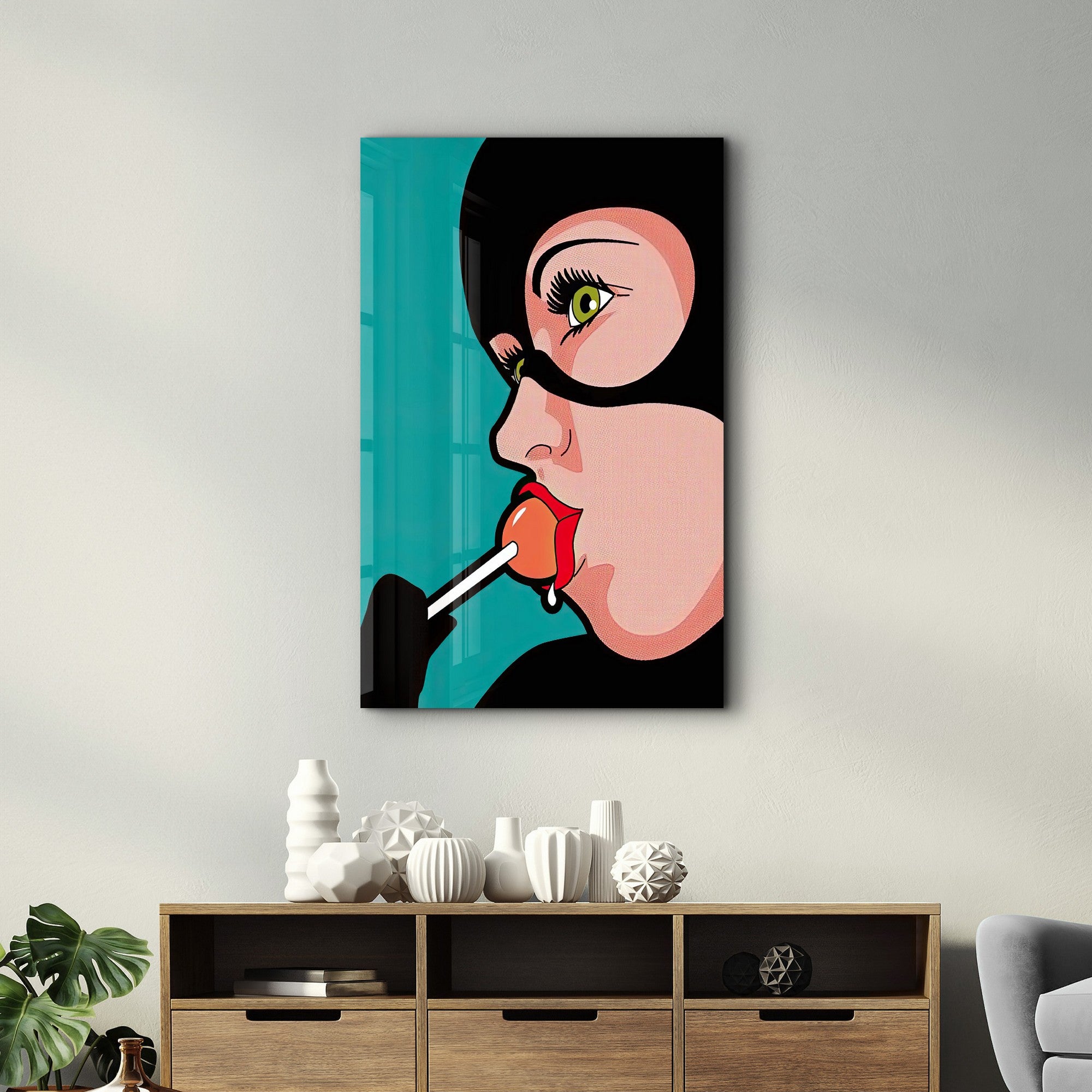 Arte Decorativa em Vidro Temperado Multicolor 35x55cm - Impressão UV de Alta Qualidade