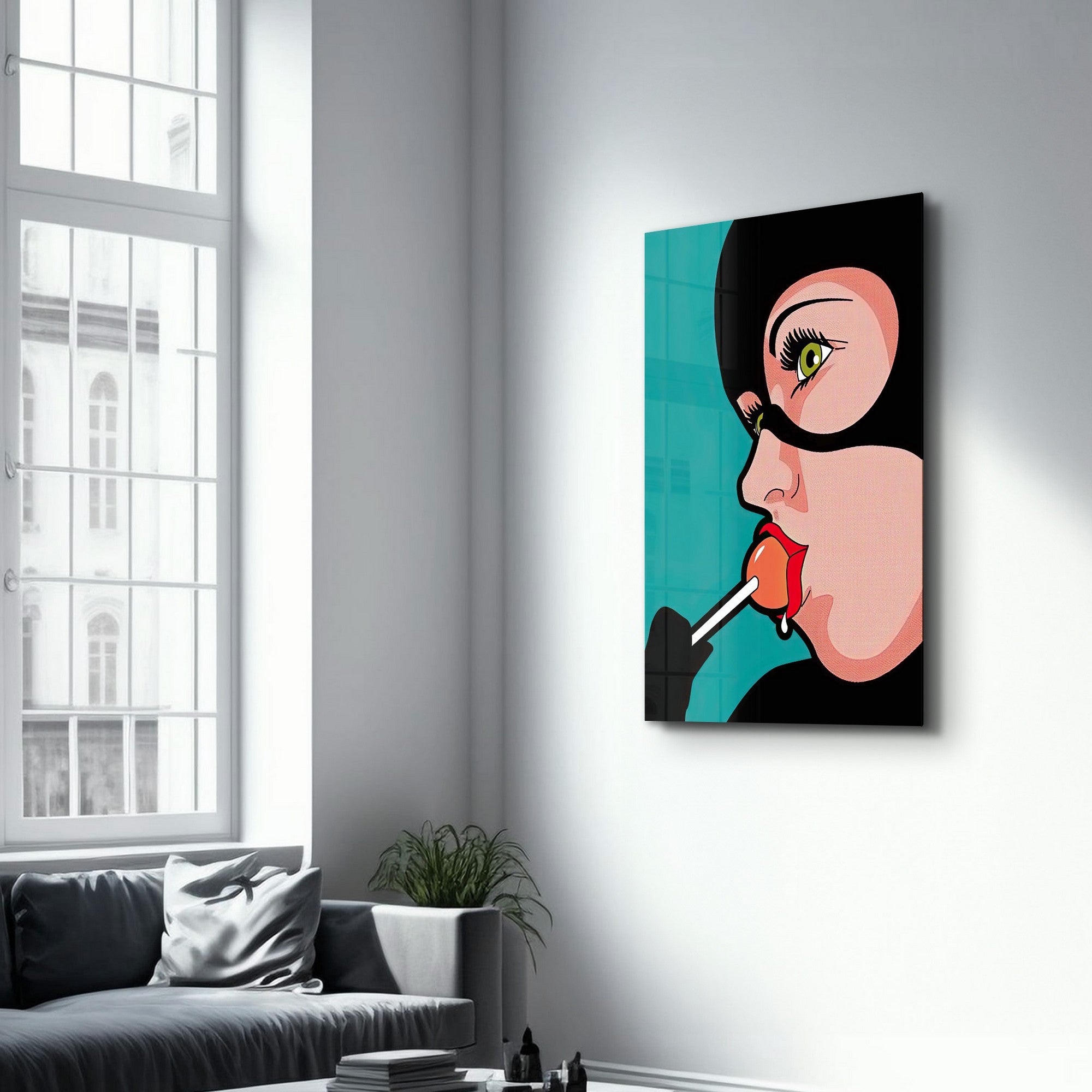 Arte Decorativa em Vidro Temperado Multicolor 35x55cm - Impressão UV de Alta Qualidade