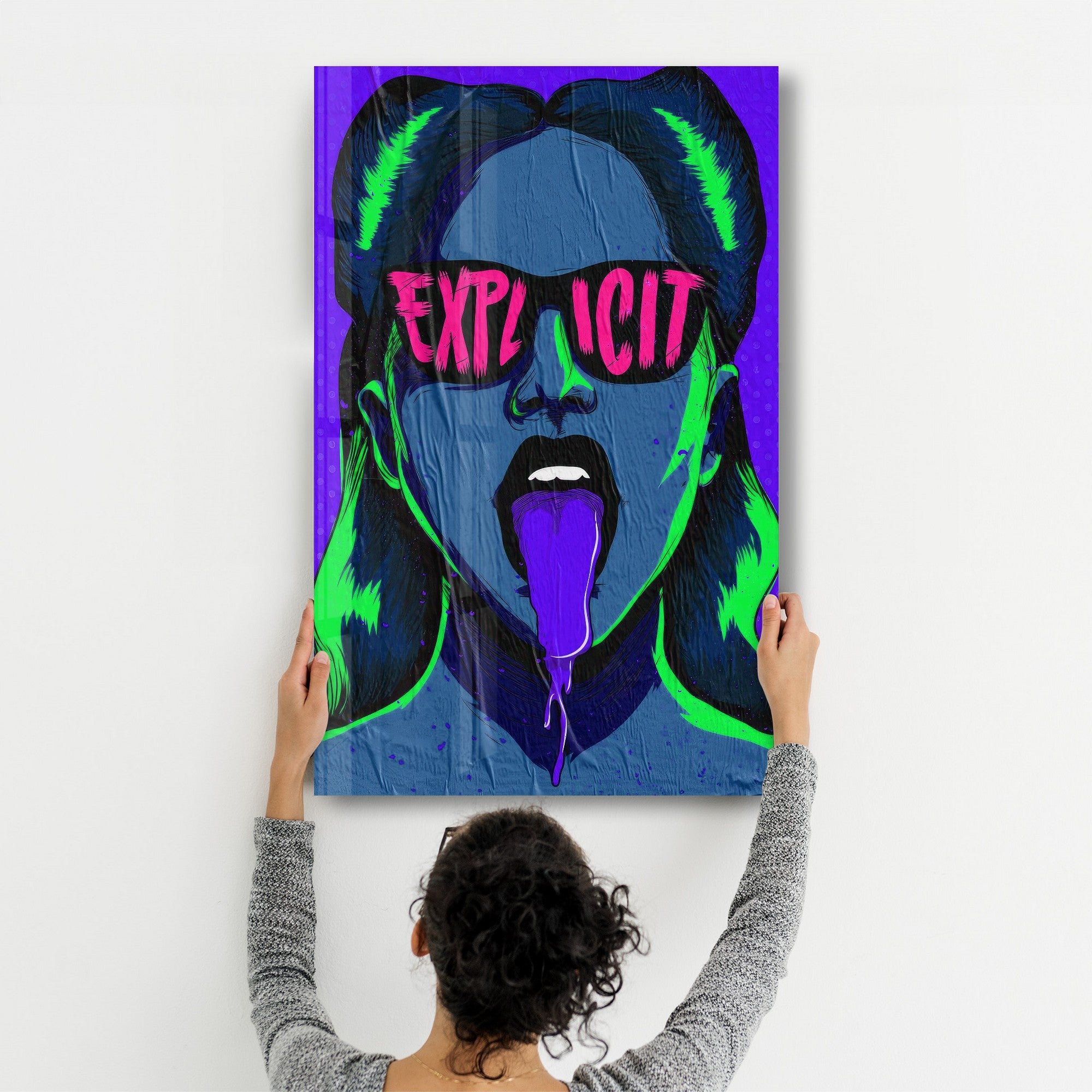 Arte Decorativa em Vidro Temperado Multicolor 35x55cm - Impressão UV de Alta Qualidade