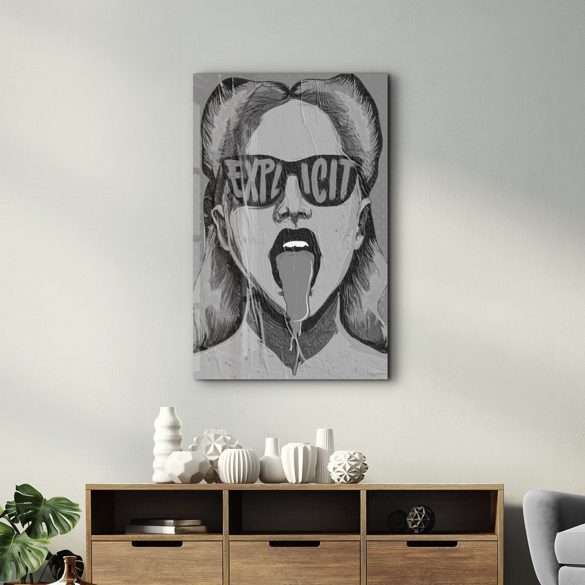 Arte Decorativa em Vidro Temperado Multicolor 35x55cm - Impressão UV de Alta Qualidade