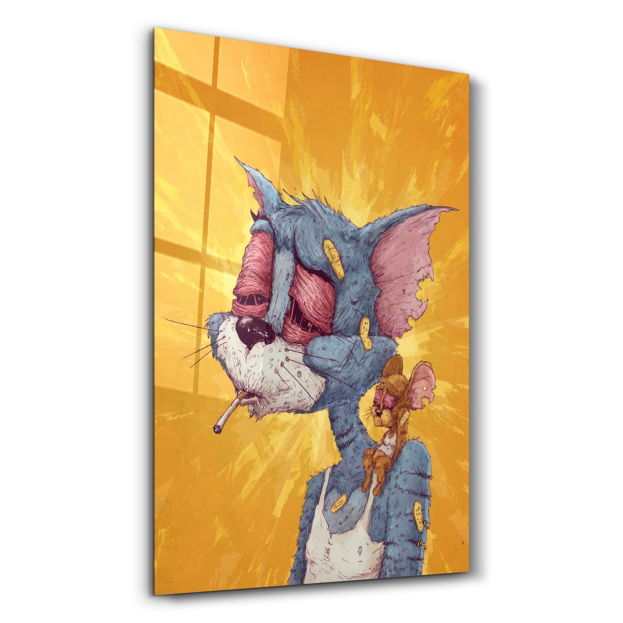 Arte Decorativa em Vidro Temperado Multicolor 35x55cm - Impressão UV de Alta Qualidade