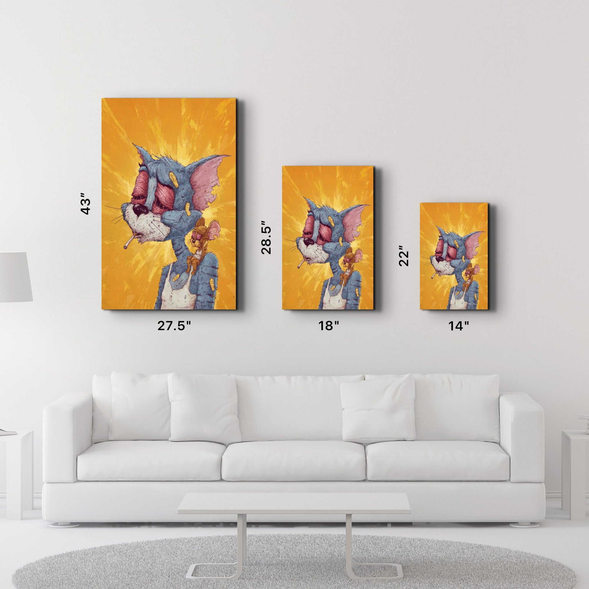 Arte Decorativa em Vidro Temperado Multicolor 35x55cm - Impressão UV de Alta Qualidade