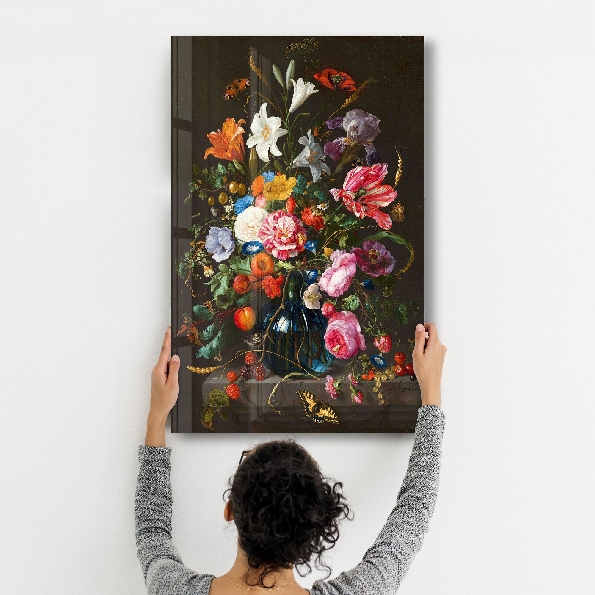 Arte Decorativa em Vidro Temperado Multicolor 35x55cm - Impressão UV de Alta Qualidade