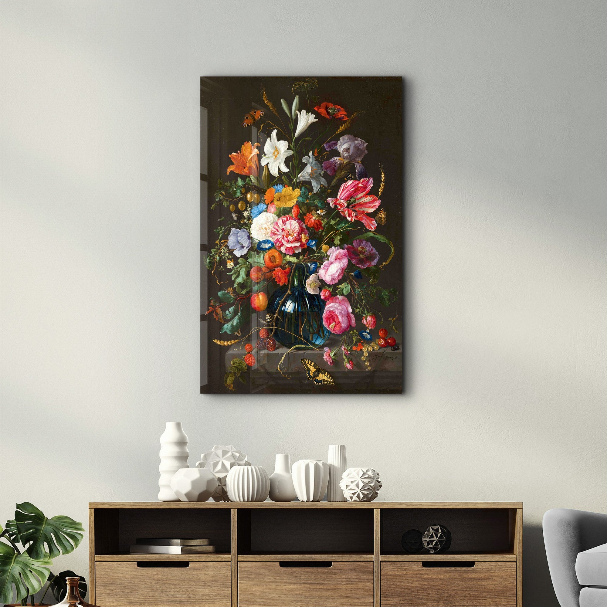 Arte Decorativa em Vidro Temperado Multicolor 70x110cm - Impressão UV de Alta Qualidade