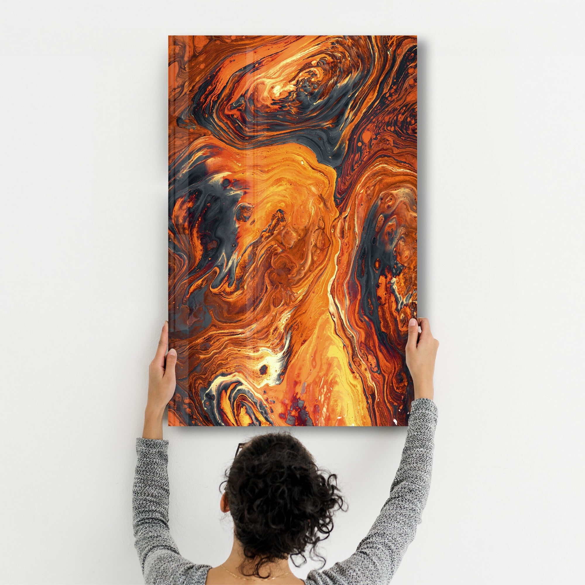 Arte Decorativa em Vidro Temperado Multicolor 35x55cm - Impressão UV de Alta Qualidade