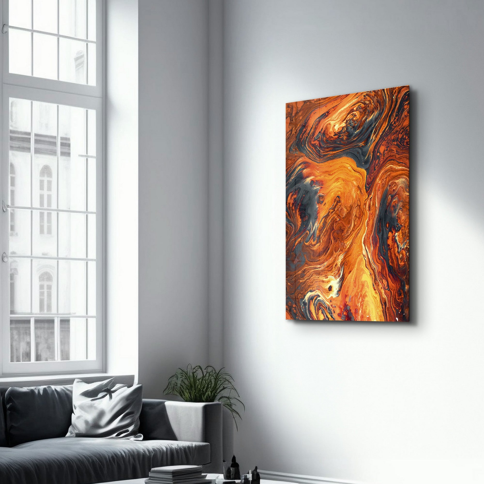 Arte Decorativa em Vidro Temperado Multicolor 70x110cm - Impressão UV de Alta Qualidade