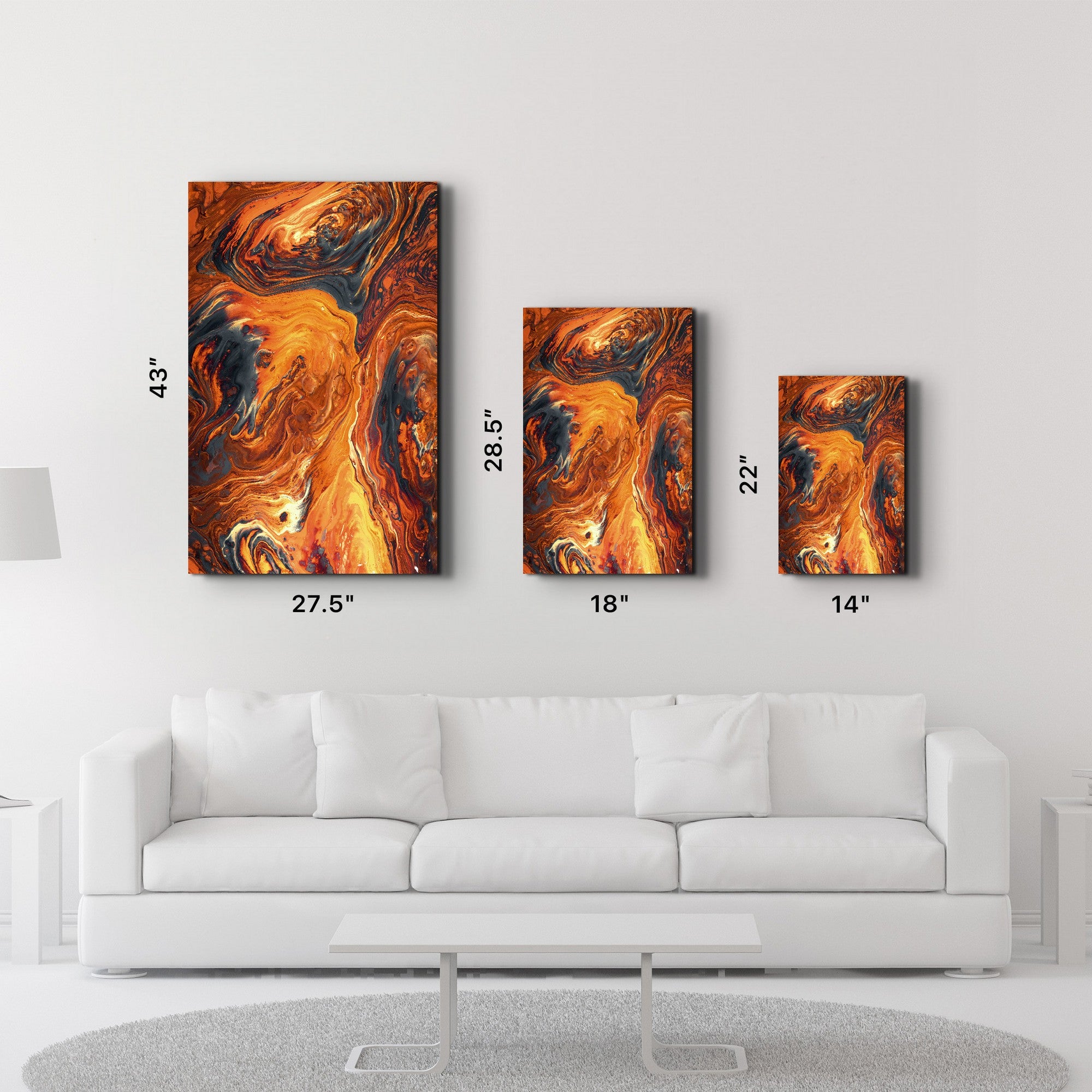 Arte Decorativa em Vidro Temperado Multicolor 70x110cm - Impressão UV de Alta Qualidade