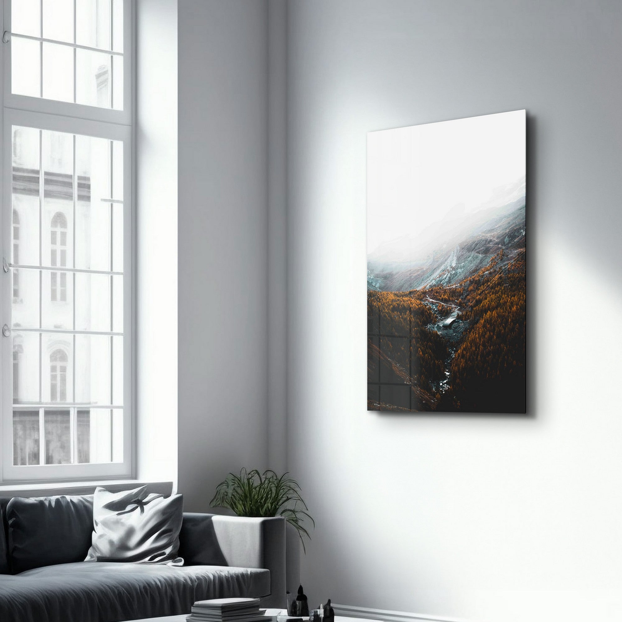 Arte Decorativa em Vidro Temperado Multicolor 35x55cm - Impressão UV de Alta Qualidade