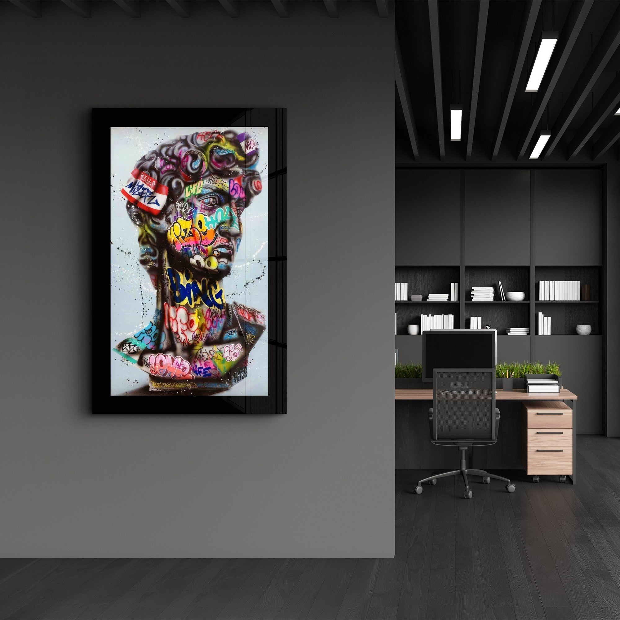 Arte Decorativa em Vidro Temperado Multicolor 35x55cm - Impressão UV de Alta Qualidade