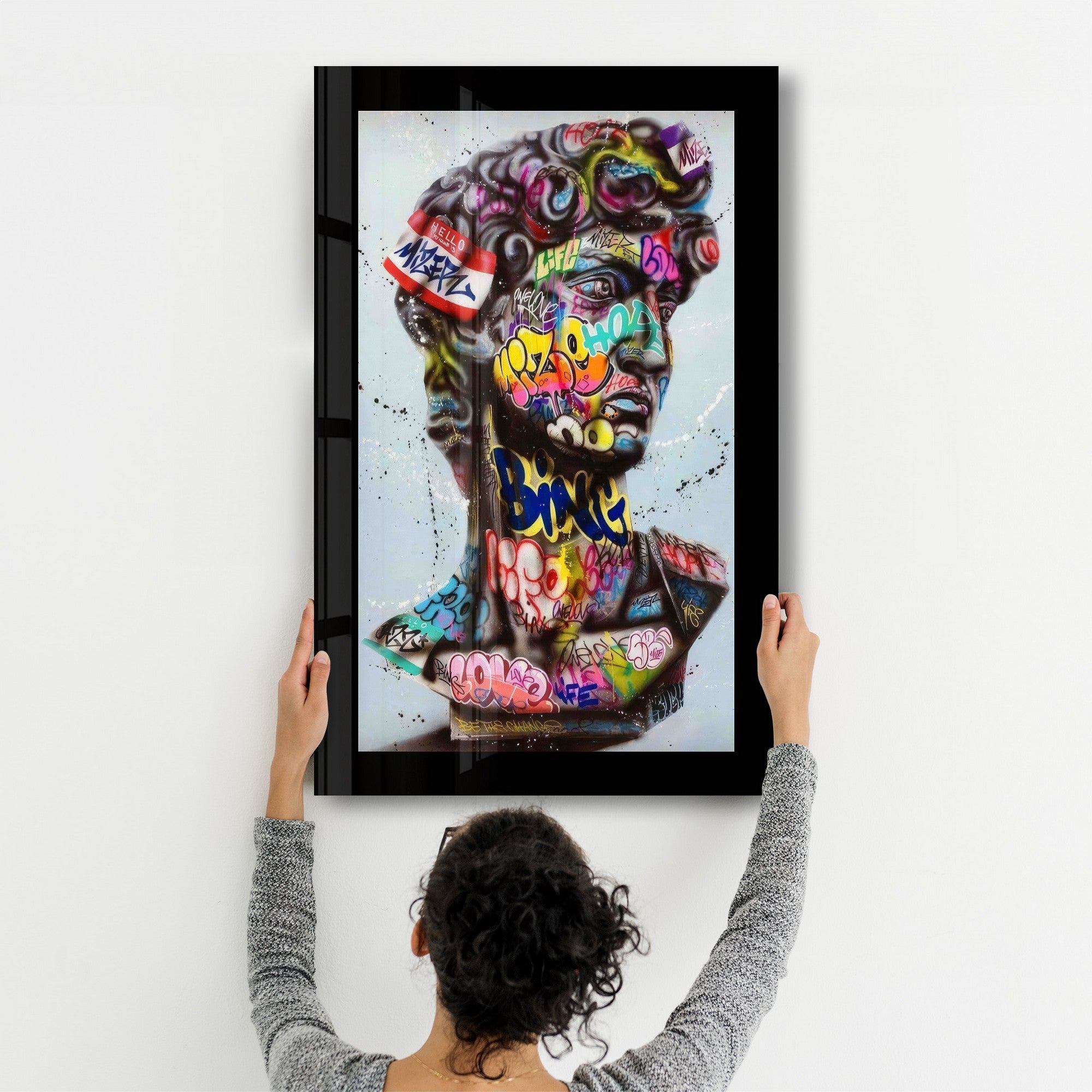 Arte Decorativa em Vidro Temperado Multicolor 35x55cm - Impressão UV de Alta Qualidade