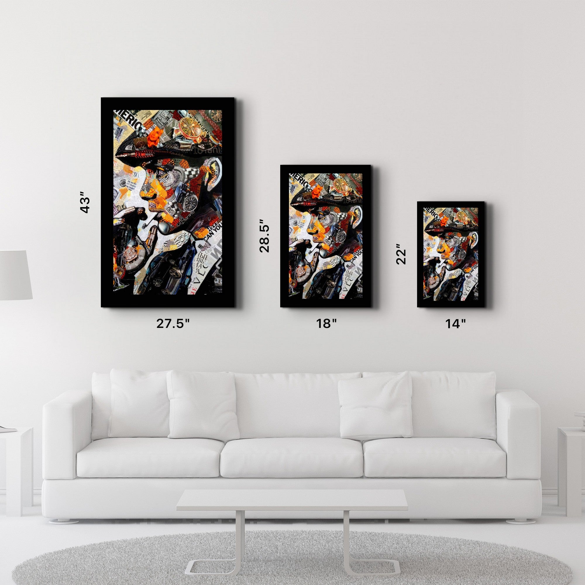 Arte Decorativa em Vidro Temperado Multicolor 35x55cm - Impressão UV de Alta Qualidade