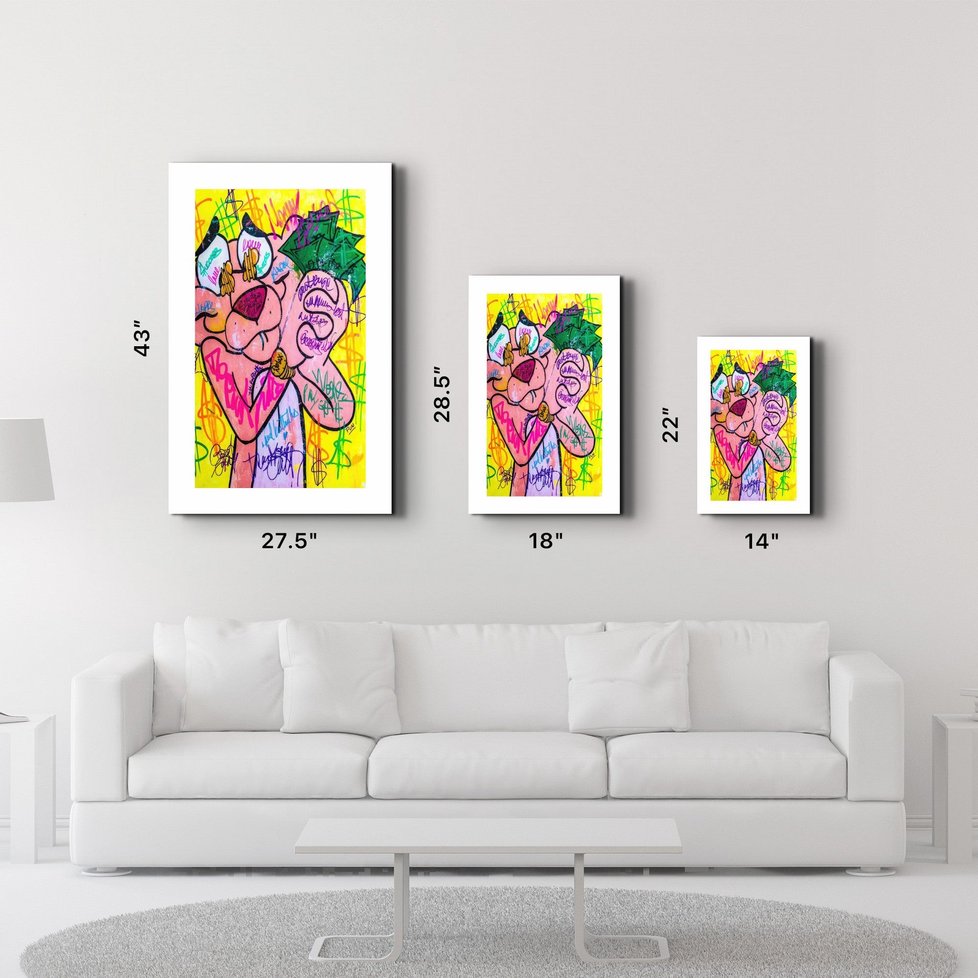 Arte Decorativa em Vidro Temperado Multicolor 70x110cm - Impressão UV de Alta Qualidade