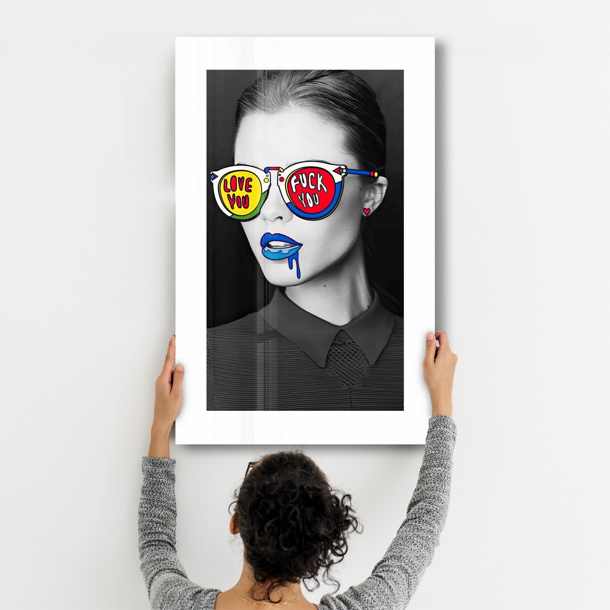 Arte Decorativa em Vidro Temperado Multicolor 35x55cm - Impressão UV de Alta Qualidade