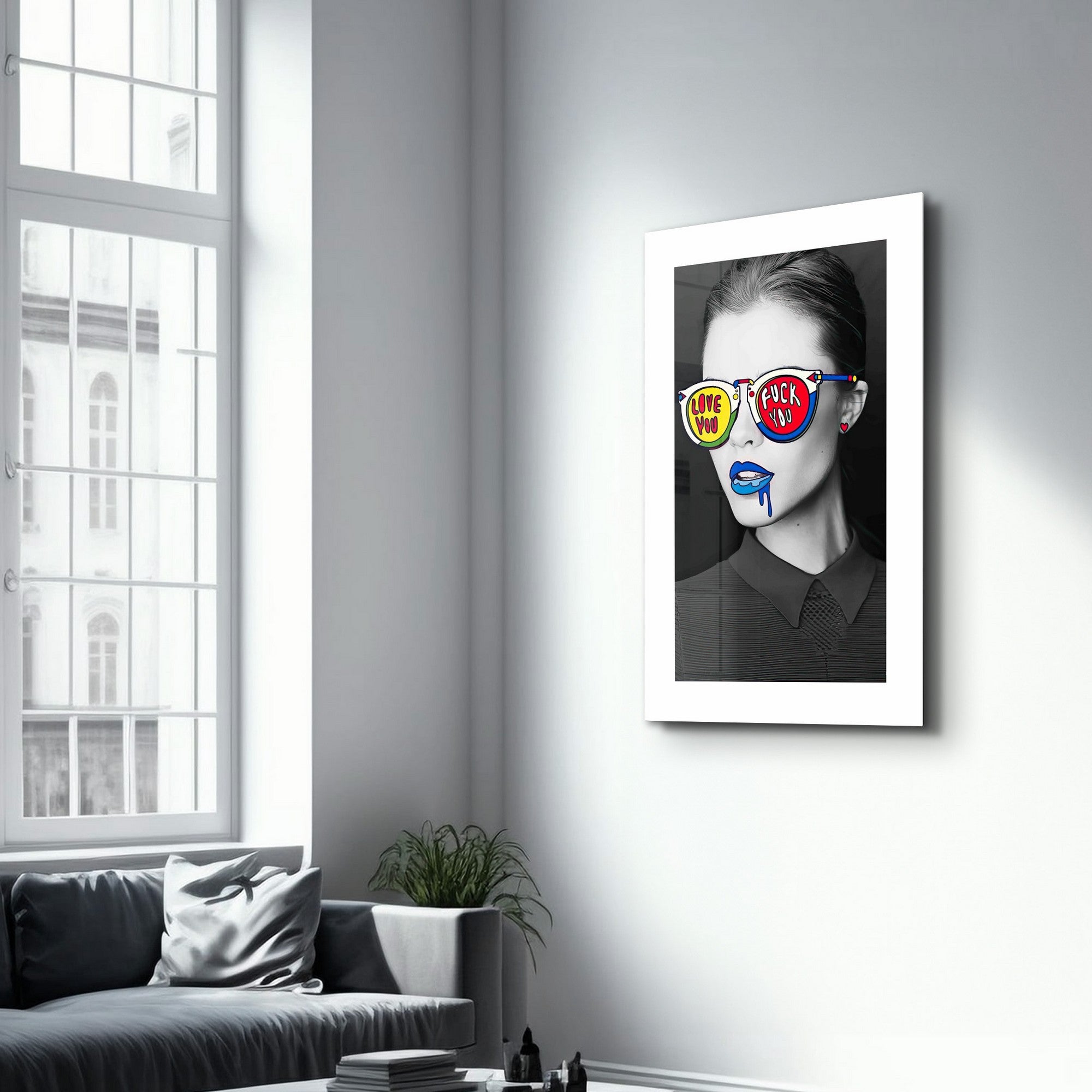 Arte Decorativa em Vidro Temperado Multicolor 35x55cm - Impressão UV de Alta Qualidade