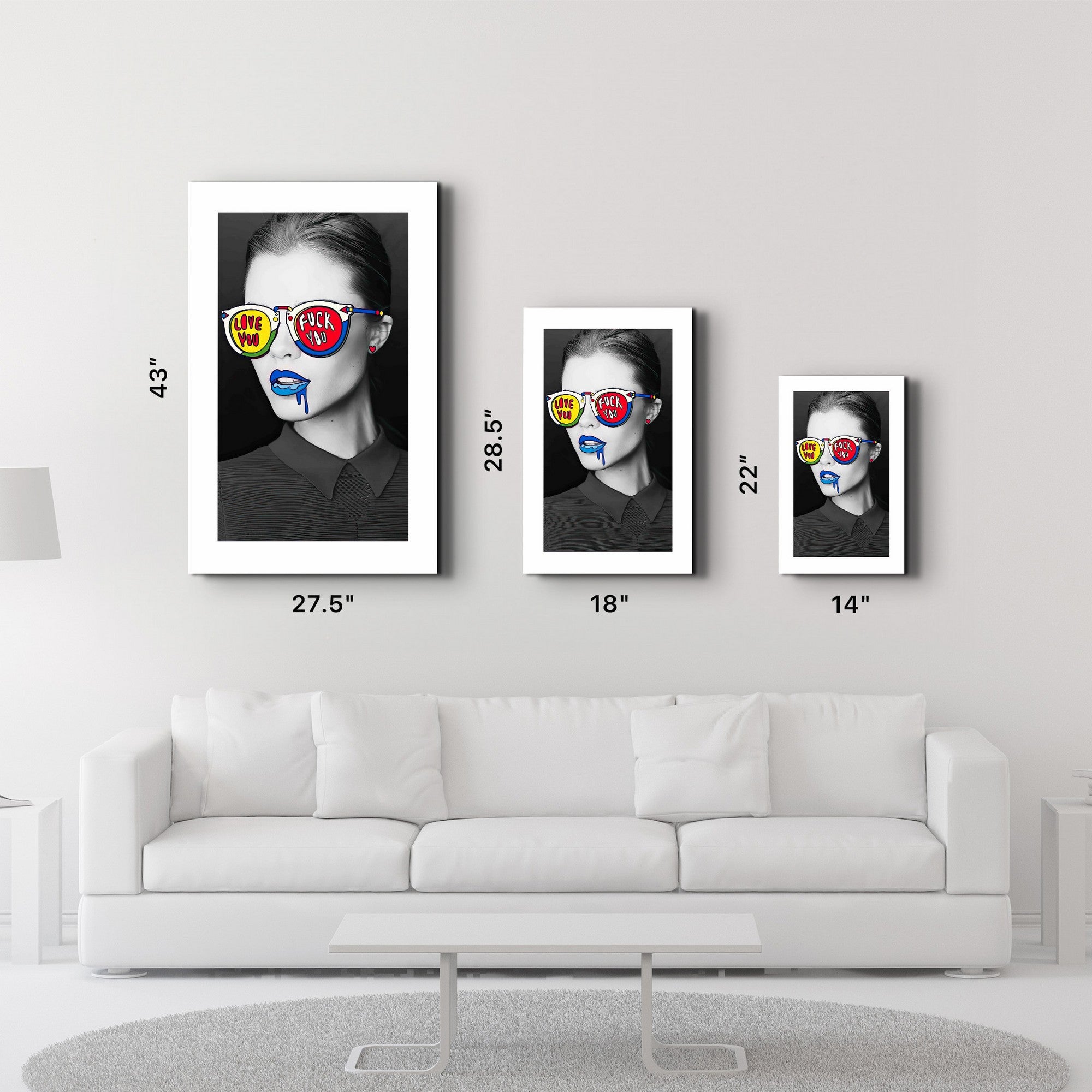 Arte Decorativa em Vidro Temperado Multicolor 35x55cm - Impressão UV de Alta Qualidade