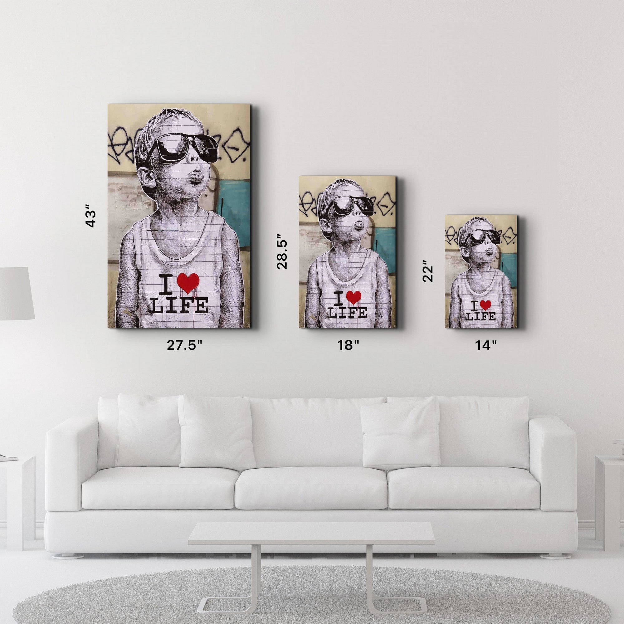 Arte Decorativa em Vidro Temperado Multicolor 35x55cm - Impressão UV de Alta Qualidade