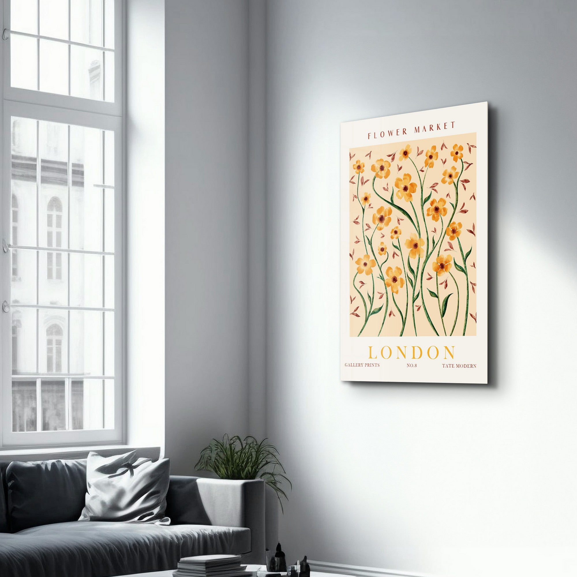 Arte em Vidro Temperado Multicolor 35x55cm - Pintura Decorativa UV de Alta Qualidade