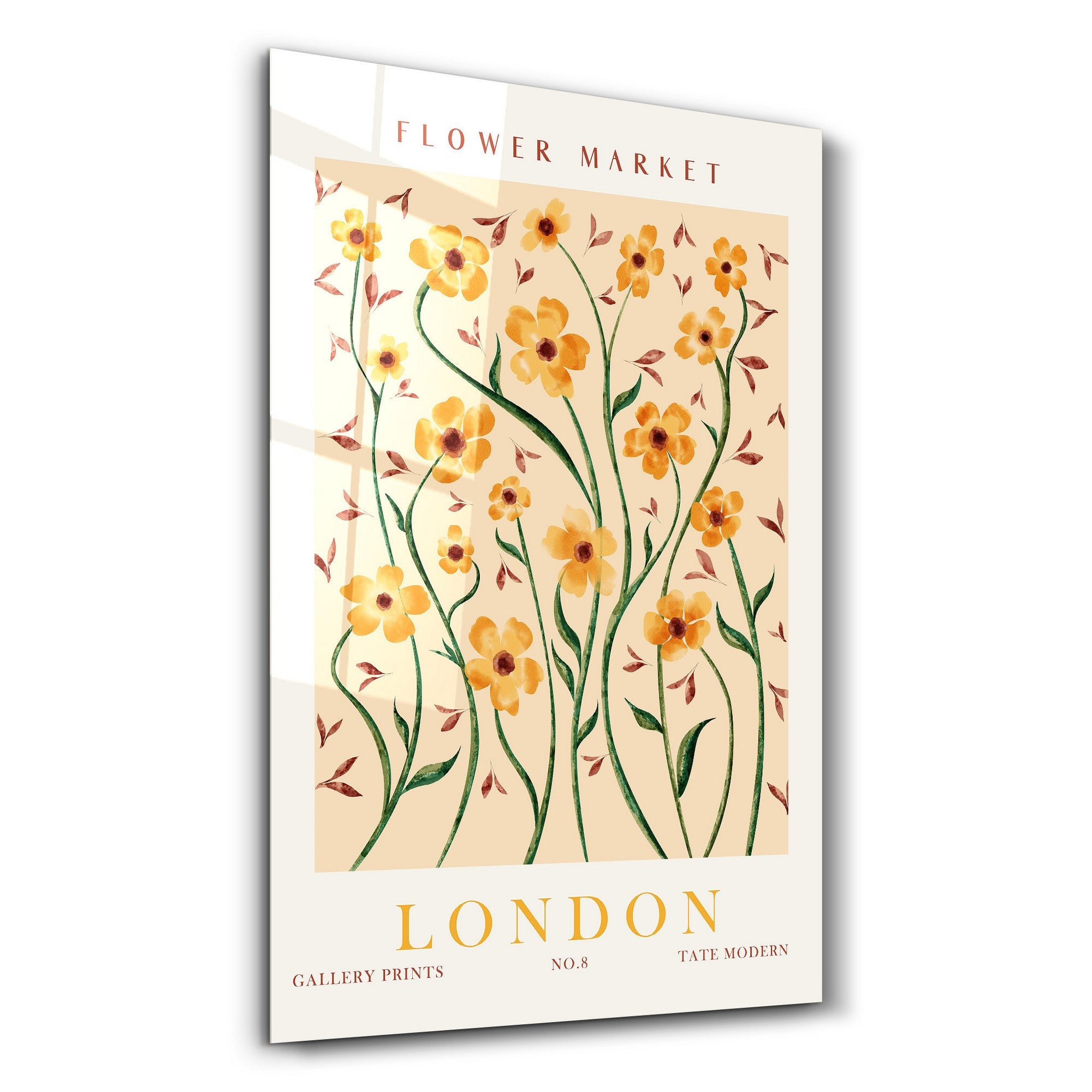 Arte em Vidro Temperado Multicolor 35x55cm - Pintura Decorativa UV de Alta Qualidade