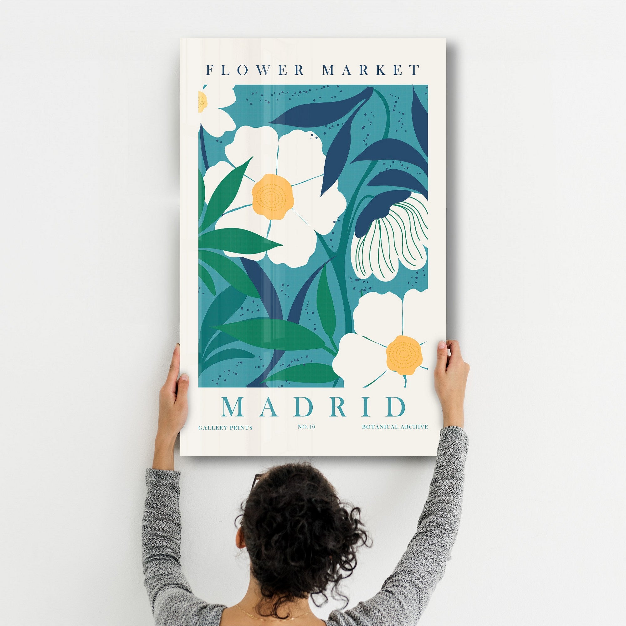 Quadro Decorativo em Vidro Temperado SPR-1148, 35 x 55 cm, Multicolor, Impressão UV, 4 mm