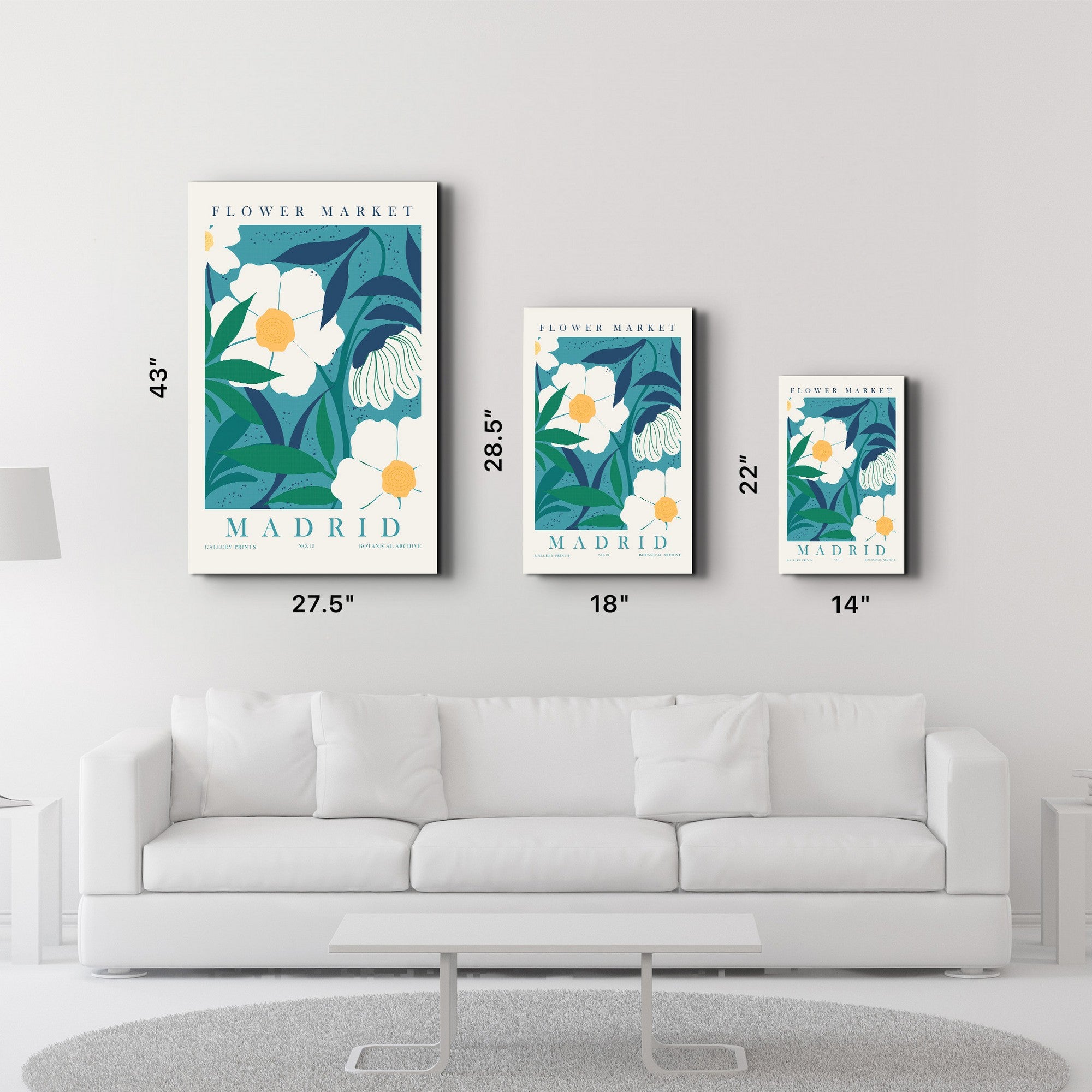 Quadro Decorativo em Vidro Temperado SPR-1148, 35 x 55 cm, Multicolor, Impressão UV, 4 mm