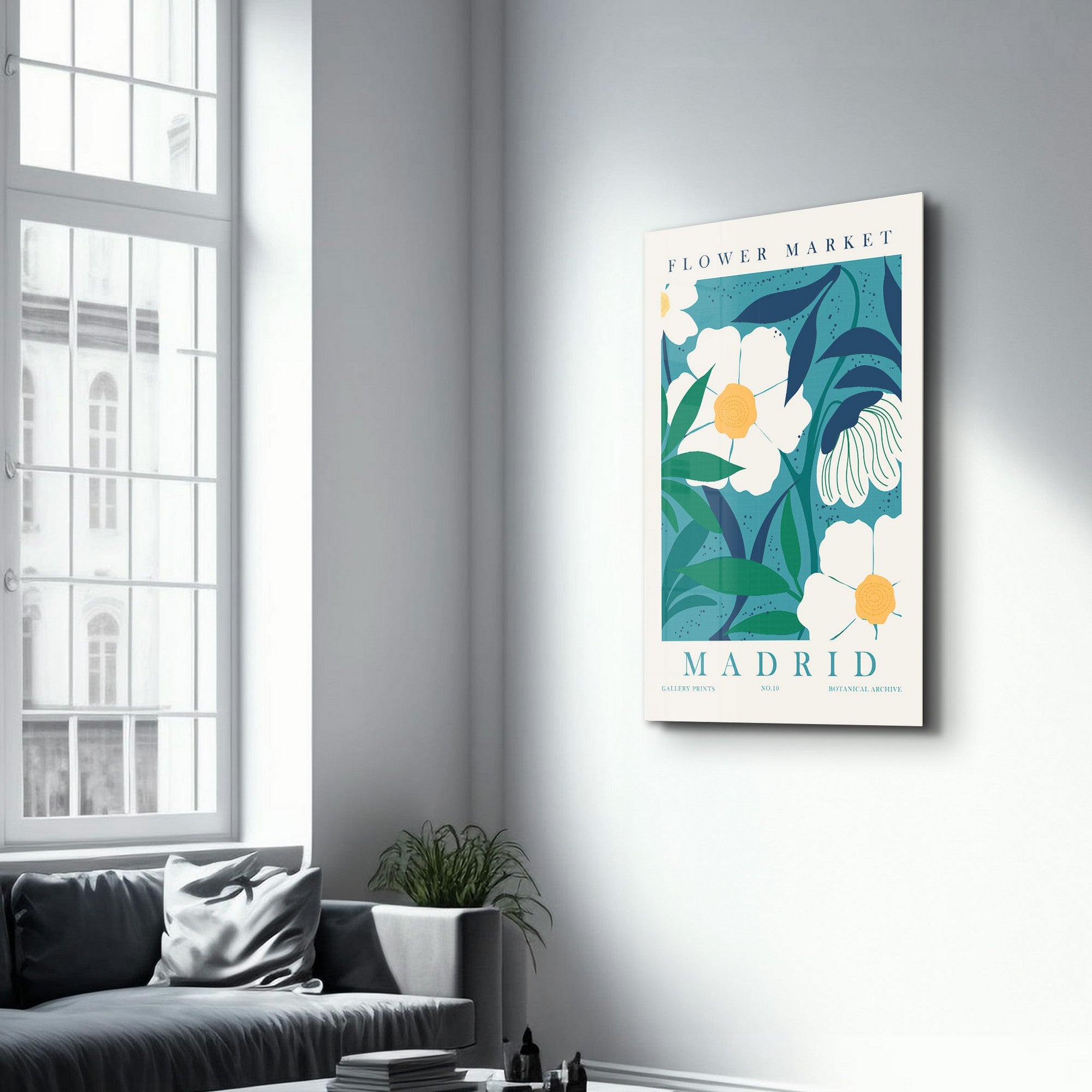 Arte em Vidro Temperado Multicolor 70x110cm - Pintura Decorativa UV Premium