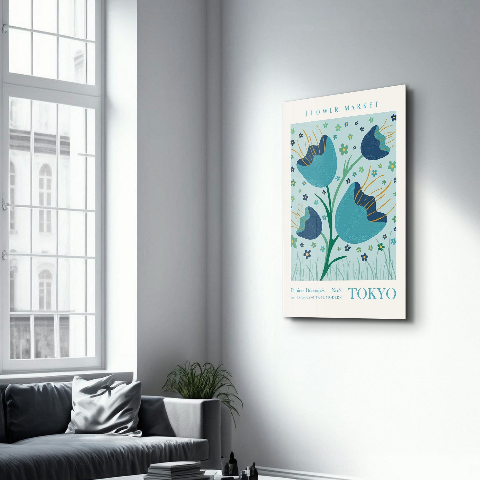 Arte Decorativa em Vidro Temperado Multicolor 70x110cm - Impressão UV de Alta Qualidade