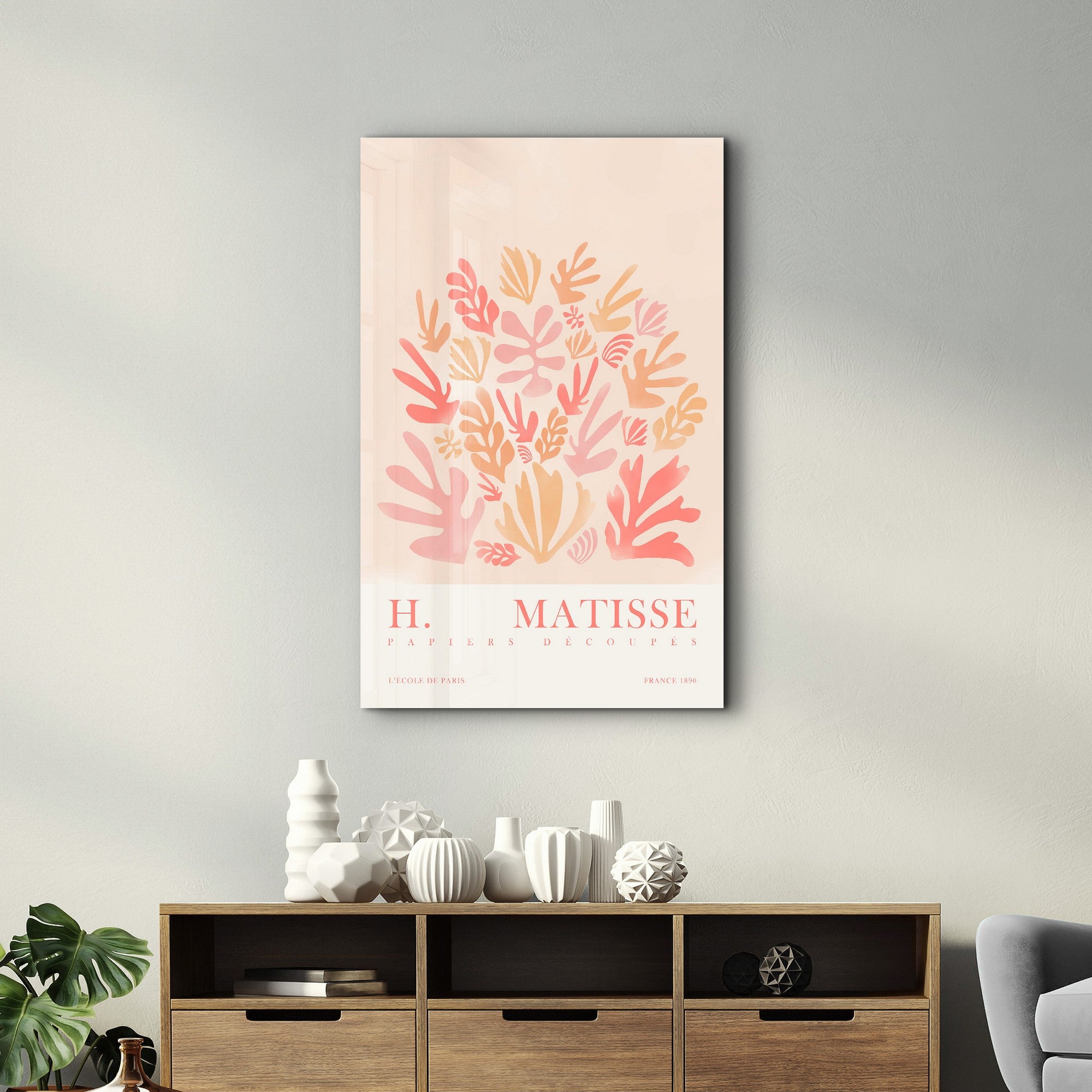 Arte Decorativa em Vidro Temperado Multicolor 35x55cm - Impressão UV de Alta Qualidade