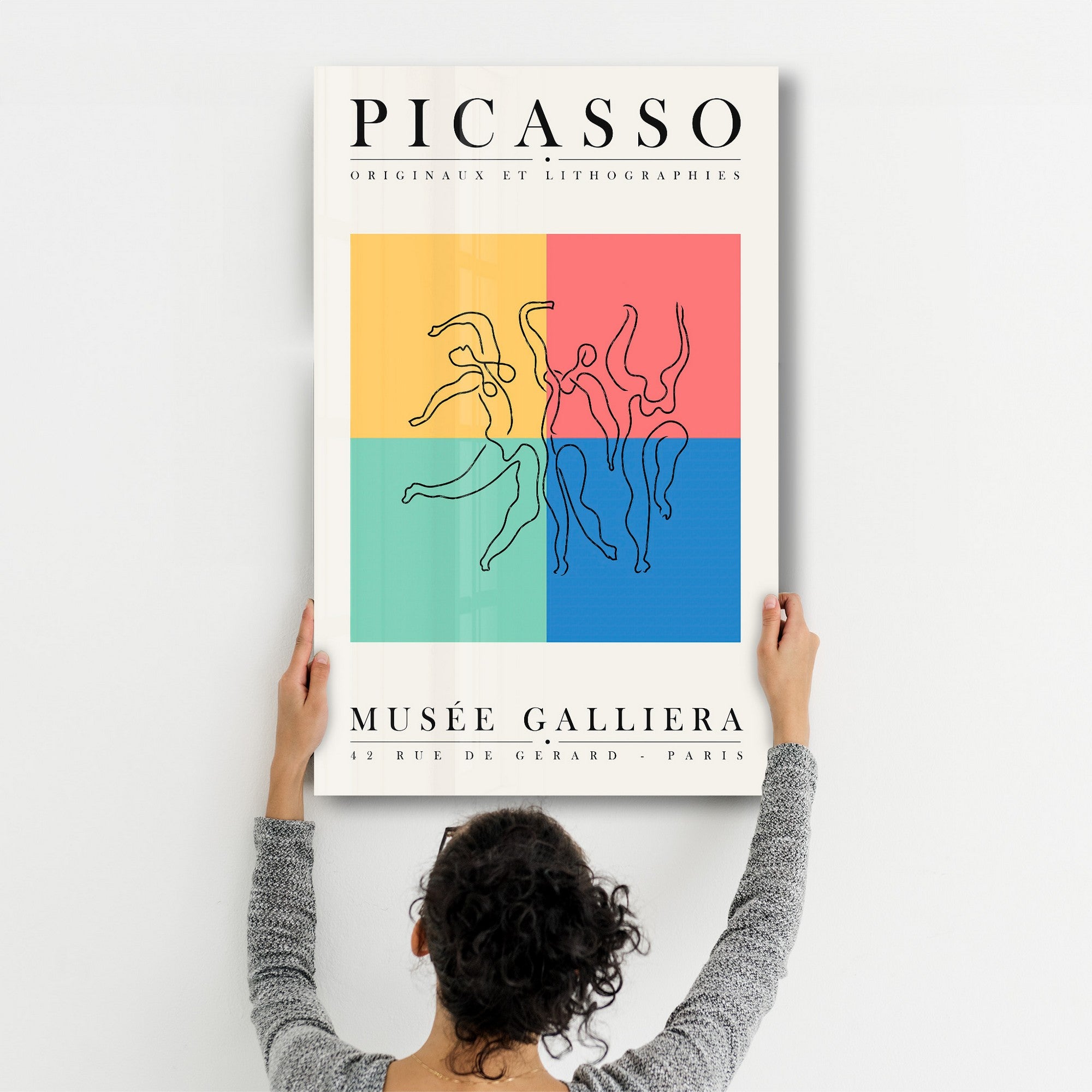 Arte Decorativa em Vidro Temperado Multicolor 35x55cm - Impressão UV de Alta Qualidade