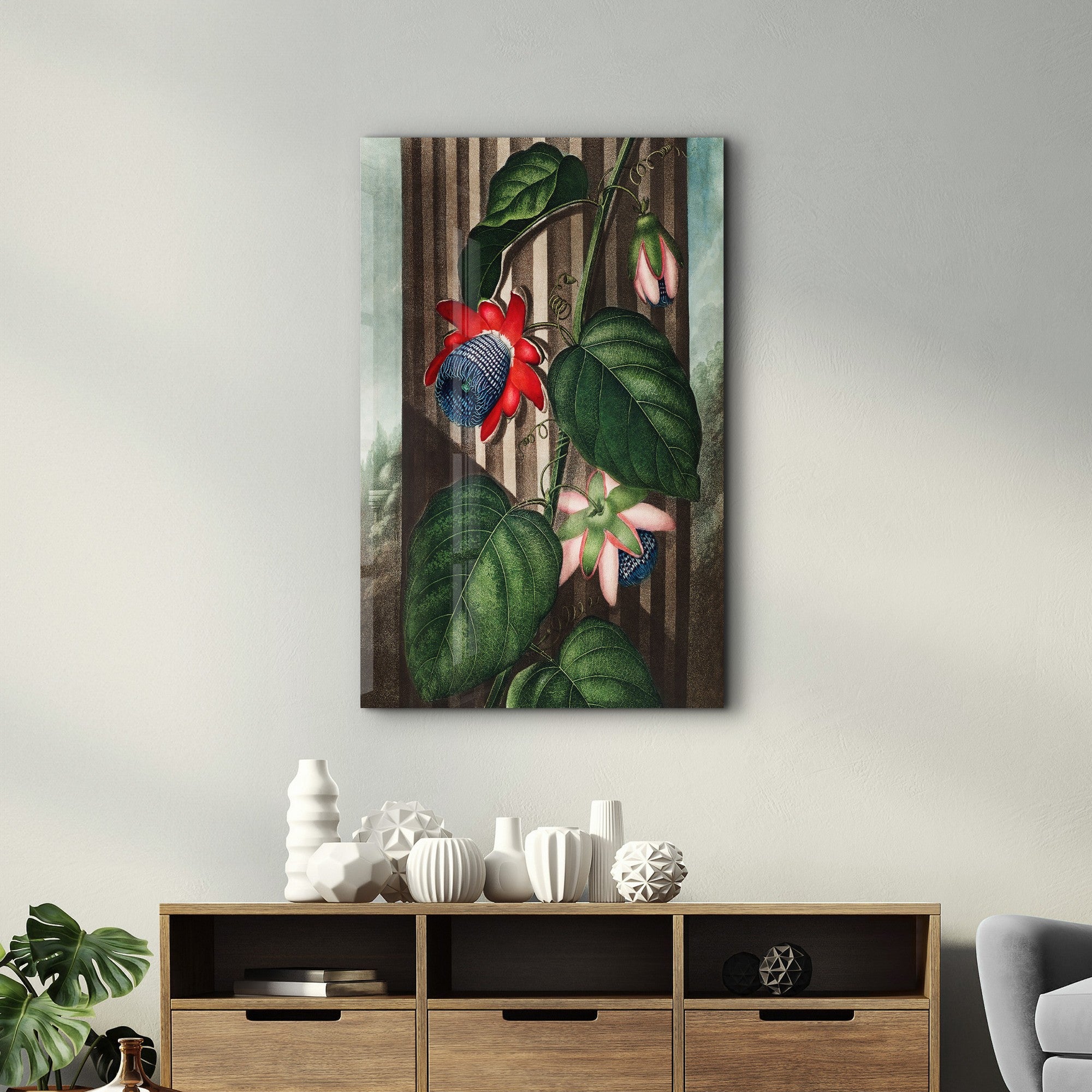 Arte Decorativa em Vidro Temperado Multicolor 35x55cm - Impressão UV de Alta Qualidade