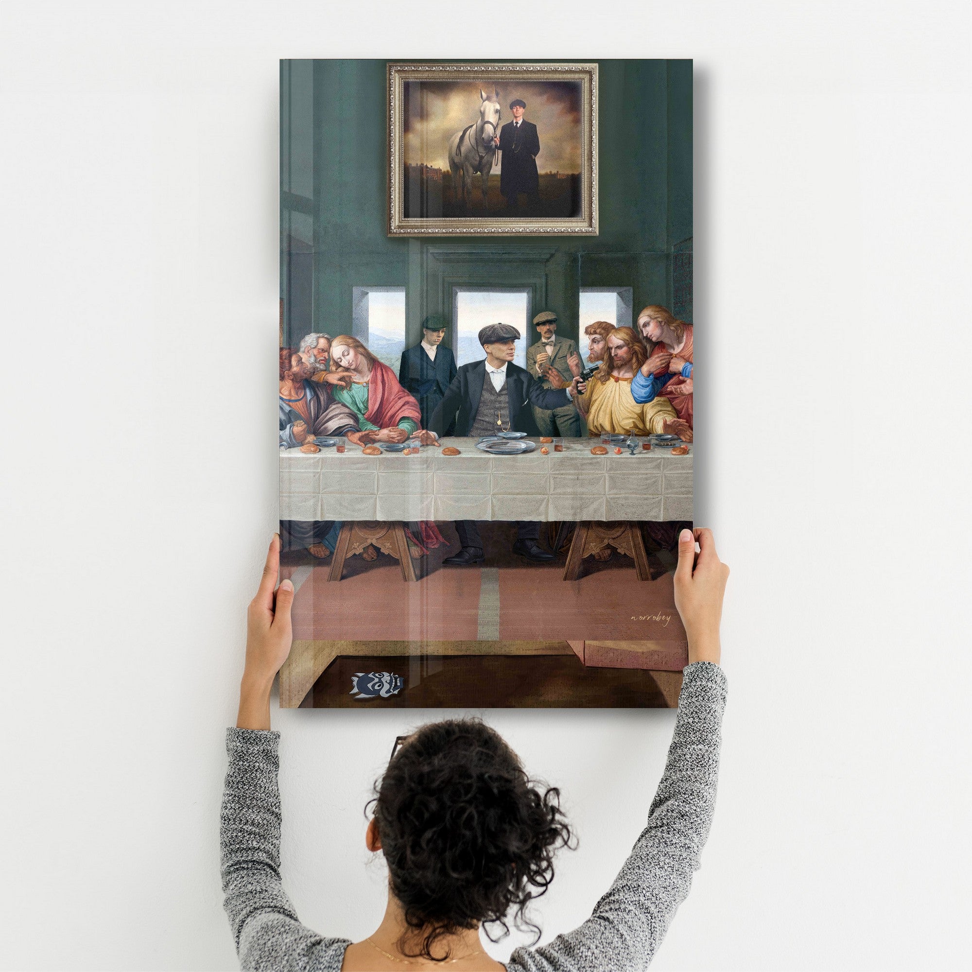 Arte Decorativa em Vidro Temperado Multicolor 35x55cm - Impressão UV de Alta Qualidade