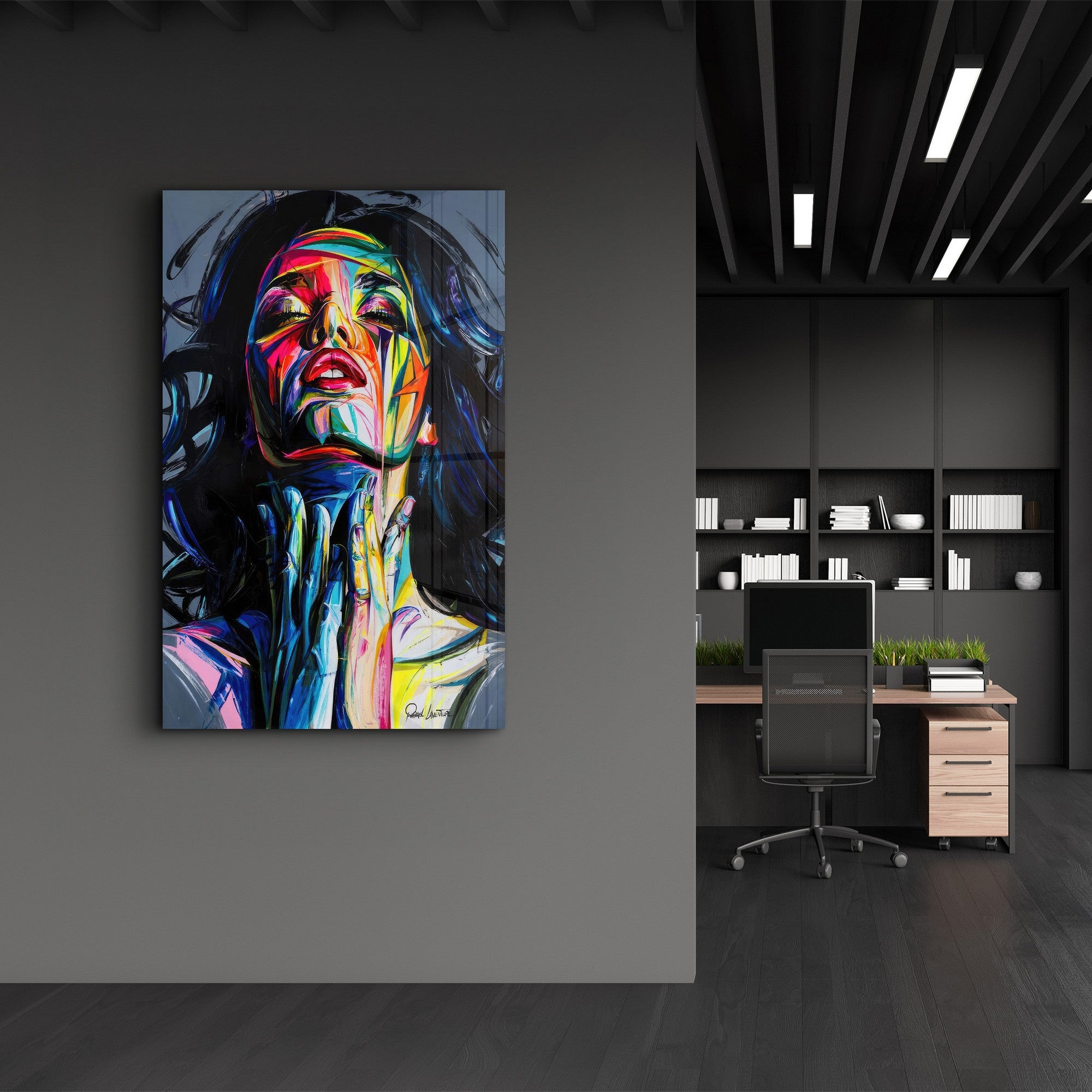 Arte Decorativa em Vidro Temperado Multicolor 70x110cm - Impressão UV de Alta Qualidade