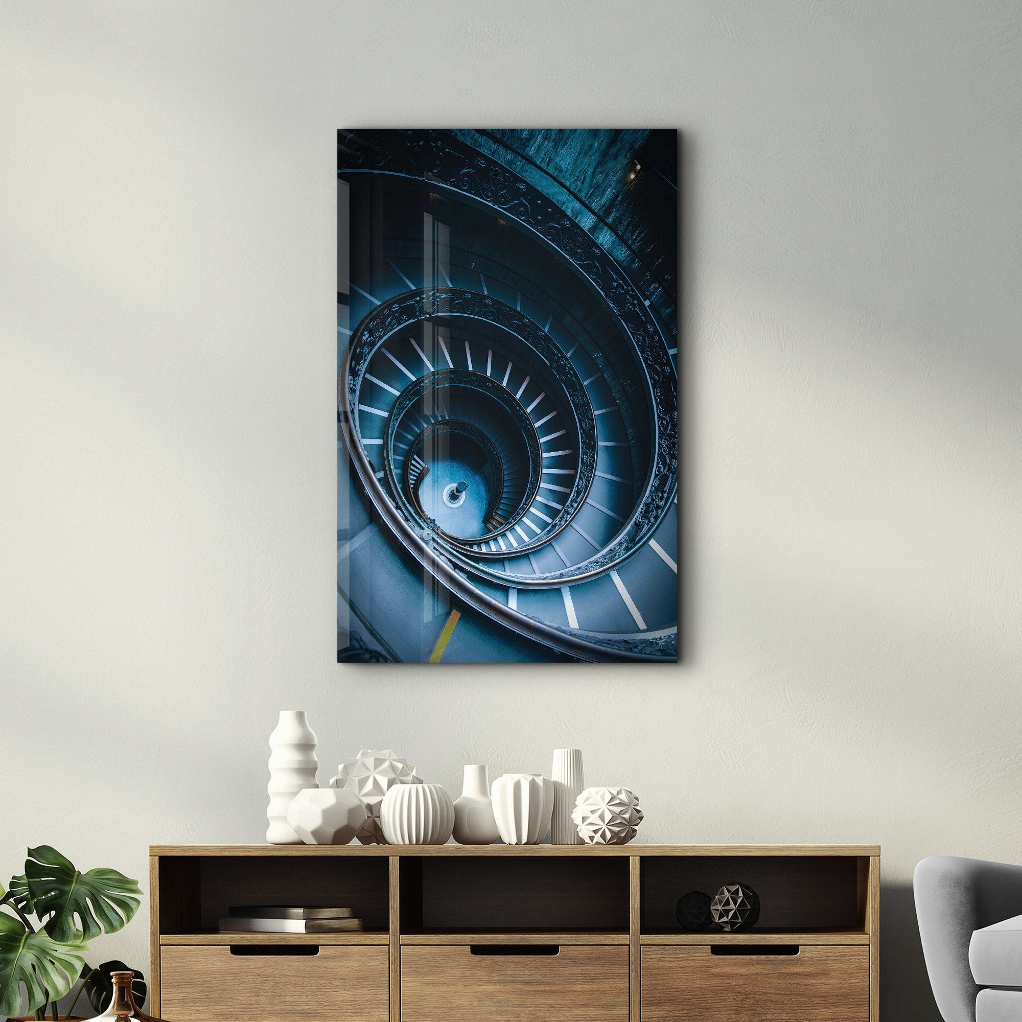 Arte Decorativa em Vidro Temperado Multicolor 35x55cm - Impressão UV de Alta Qualidade