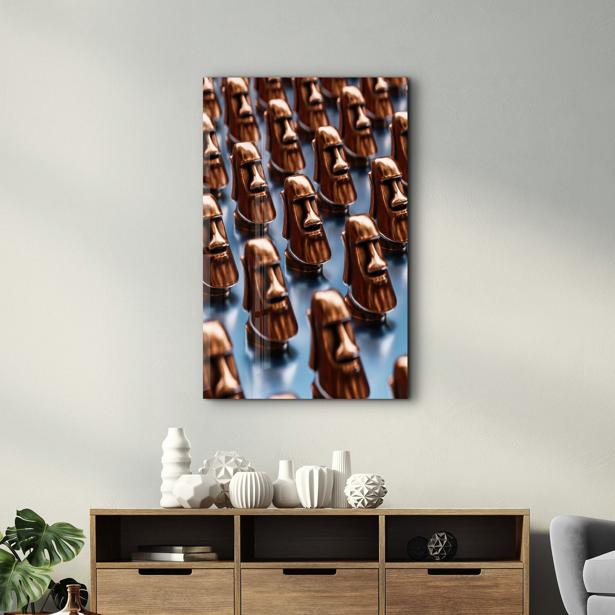 Arte Decorativa em Vidro Temperado Multicolor 35x55cm - Impressão UV de Alta Qualidade