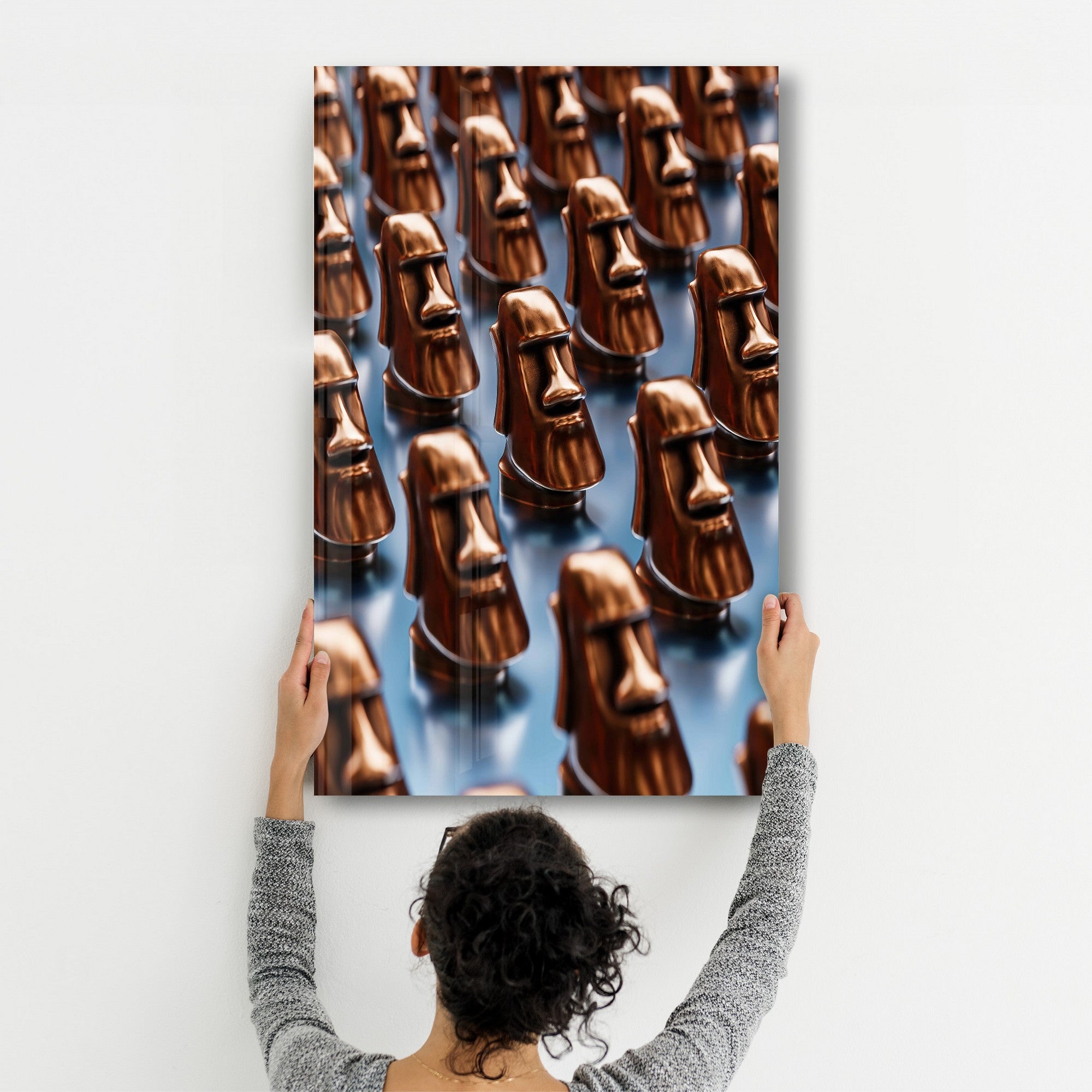 Arte Decorativa em Vidro Temperado Multicolor 70x110cm - Impressão UV de Alta Qualidade