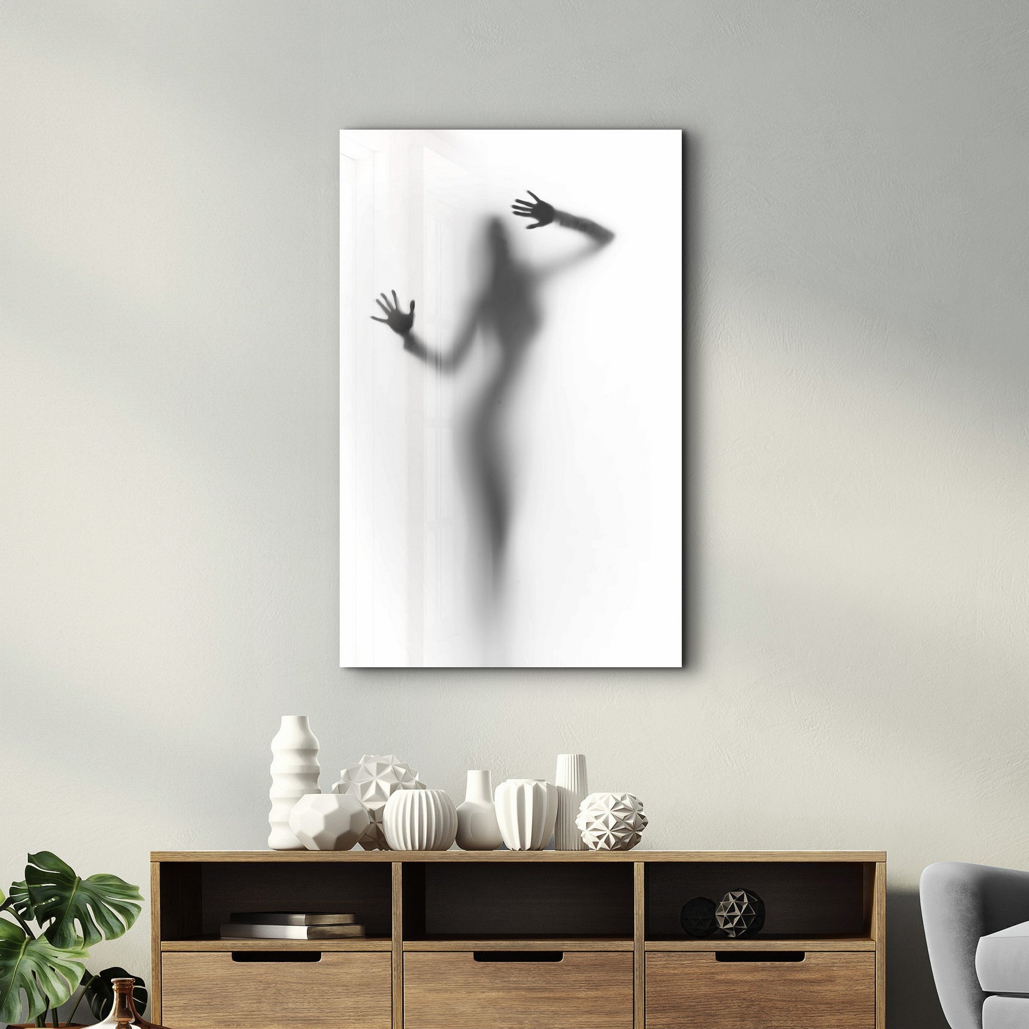 Arte Decorativa em Vidro Temperado Multicolor 35x55cm - Impressão UV de Alta Qualidade