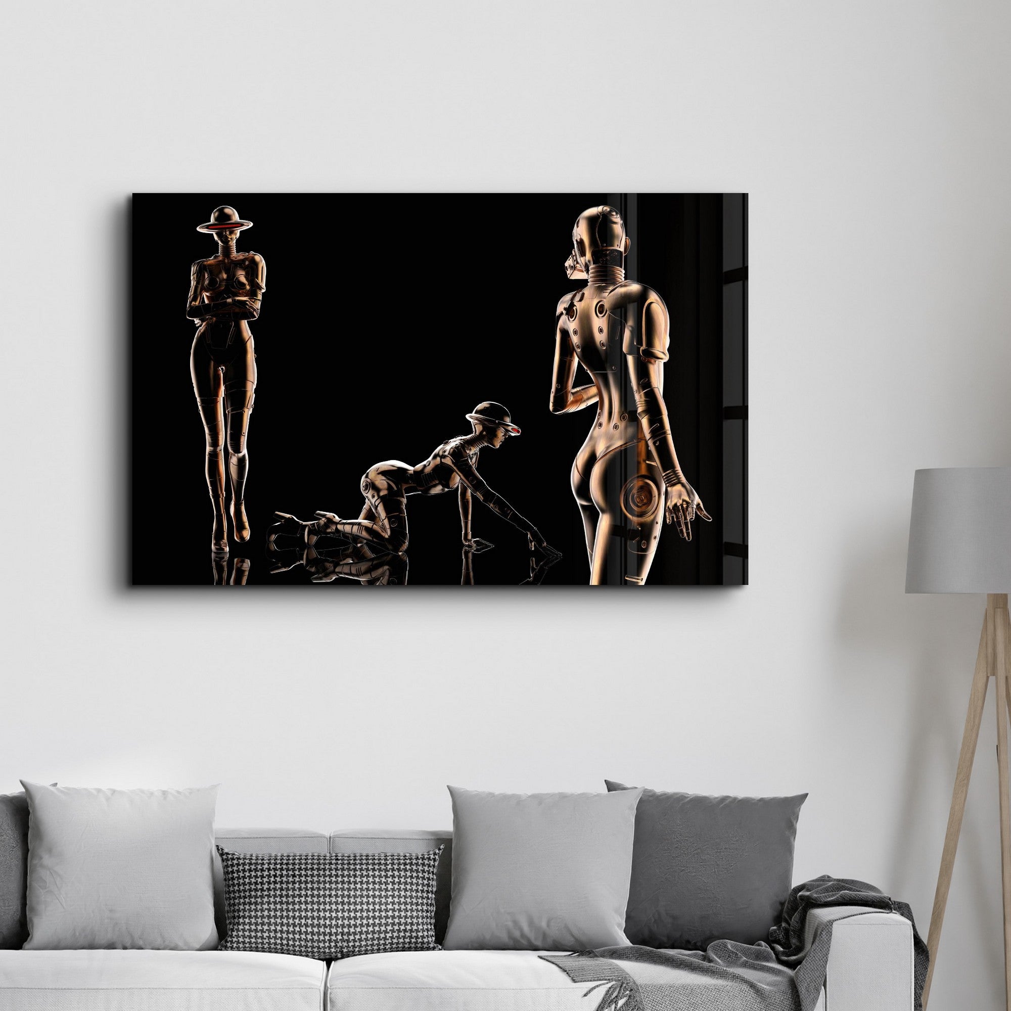 Arte Decorativa em Vidro Temperado Multicolor 35x55cm - Impressão UV de Alta Qualidade