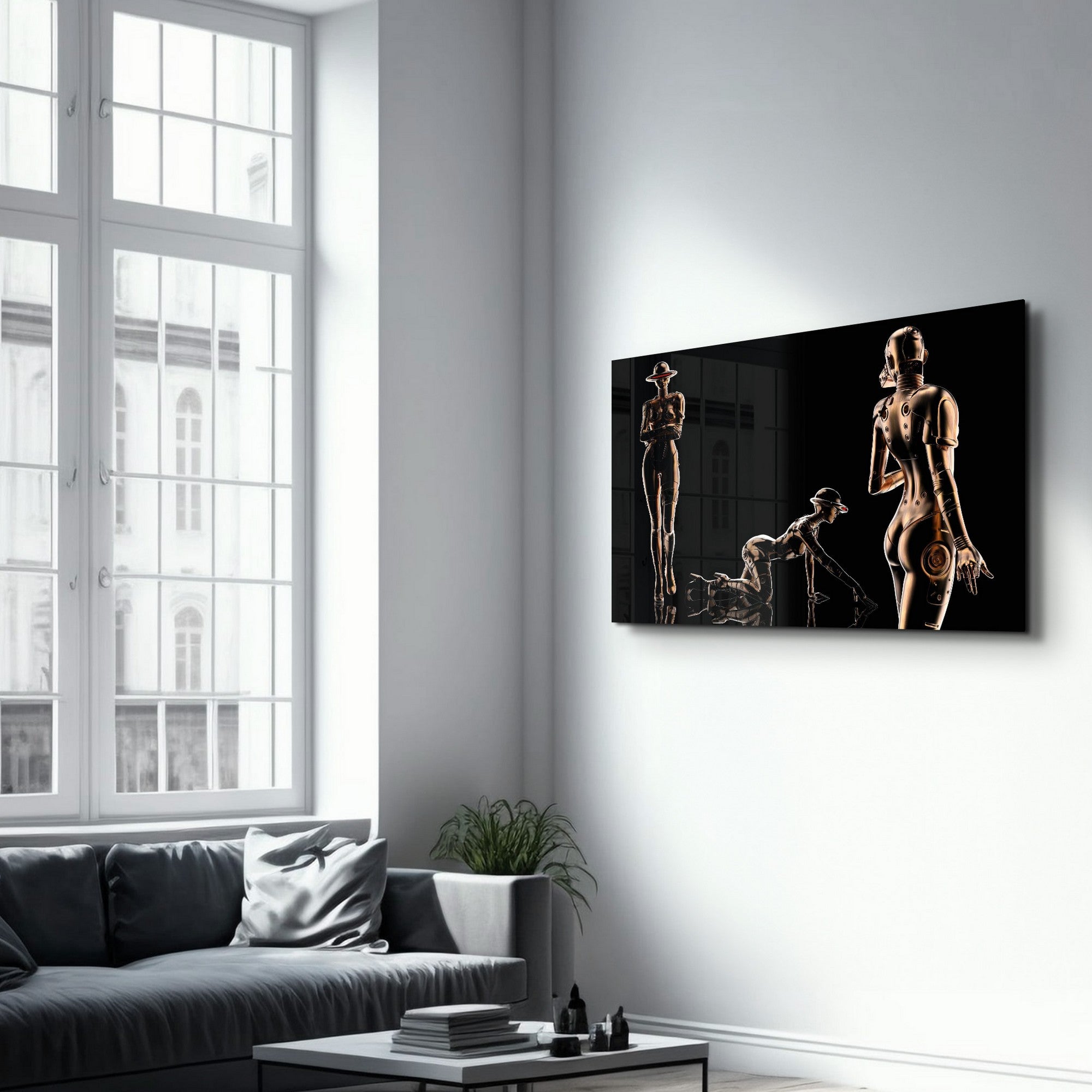 Arte Decorativa em Vidro Temperado Multicolor 35x55cm - Impressão UV de Alta Qualidade