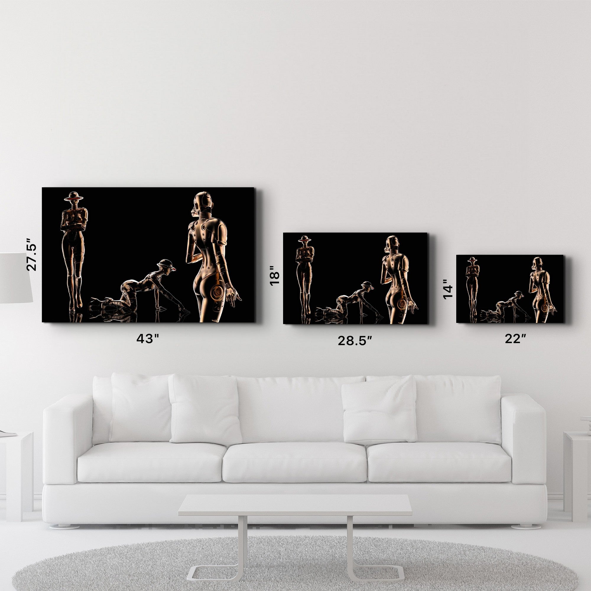 Arte Decorativa em Vidro Temperado Multicolor 35x55cm - Impressão UV de Alta Qualidade