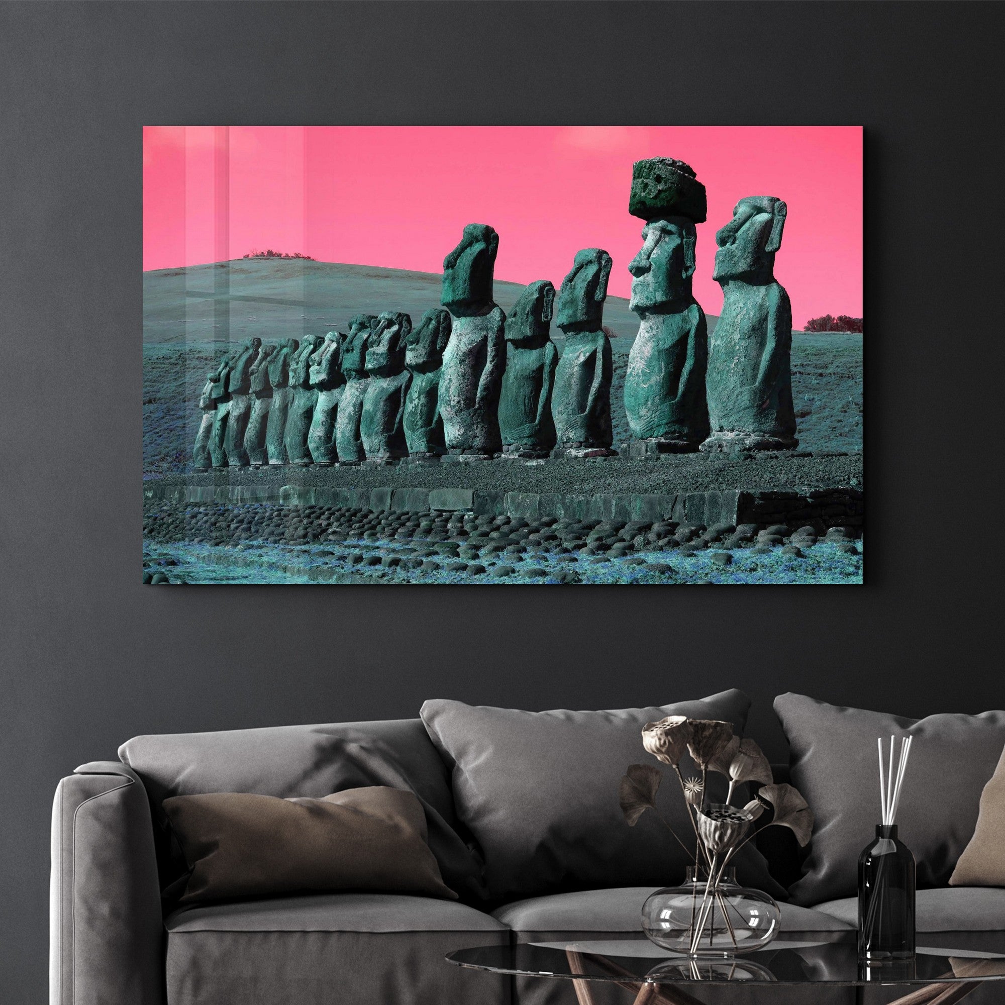 Quadro Decorativo em Vidro Temperado SPR-1200 Multicolor 35x55cm - Impressão UV de Alta Qualidade