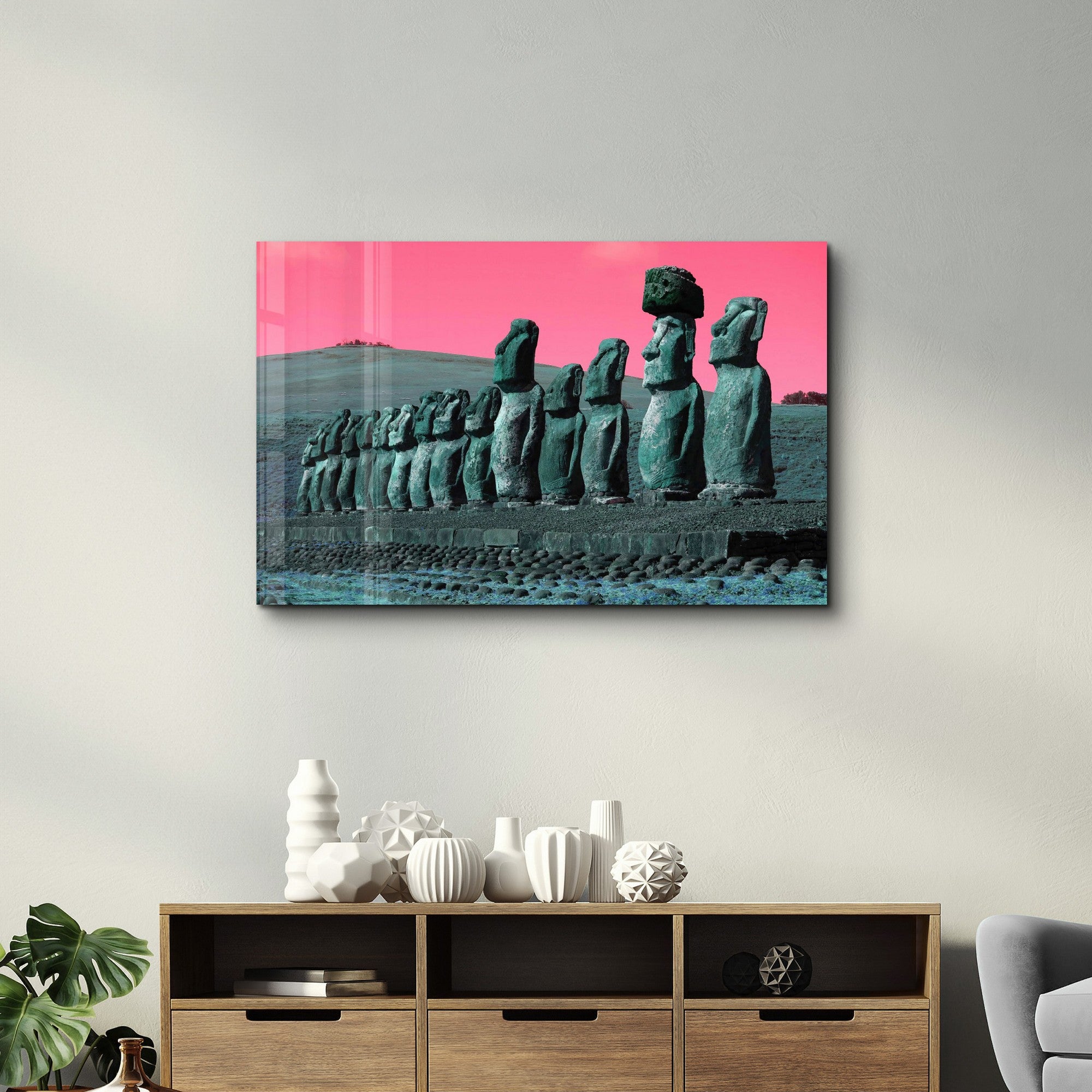 Quadro Decorativo em Vidro Temperado SPR-1200 Multicolor 35x55cm - Impressão UV de Alta Qualidade