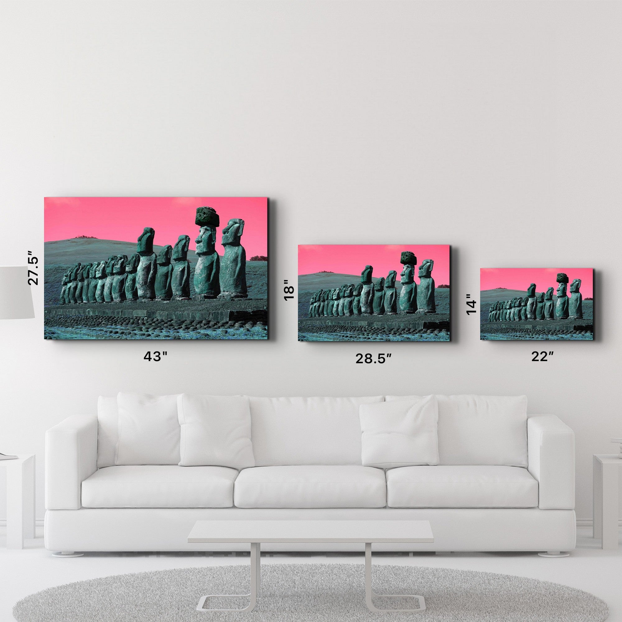 Quadro Decorativo em Vidro Temperado SPR-1200 Multicolor 35x55cm - Impressão UV de Alta Qualidade