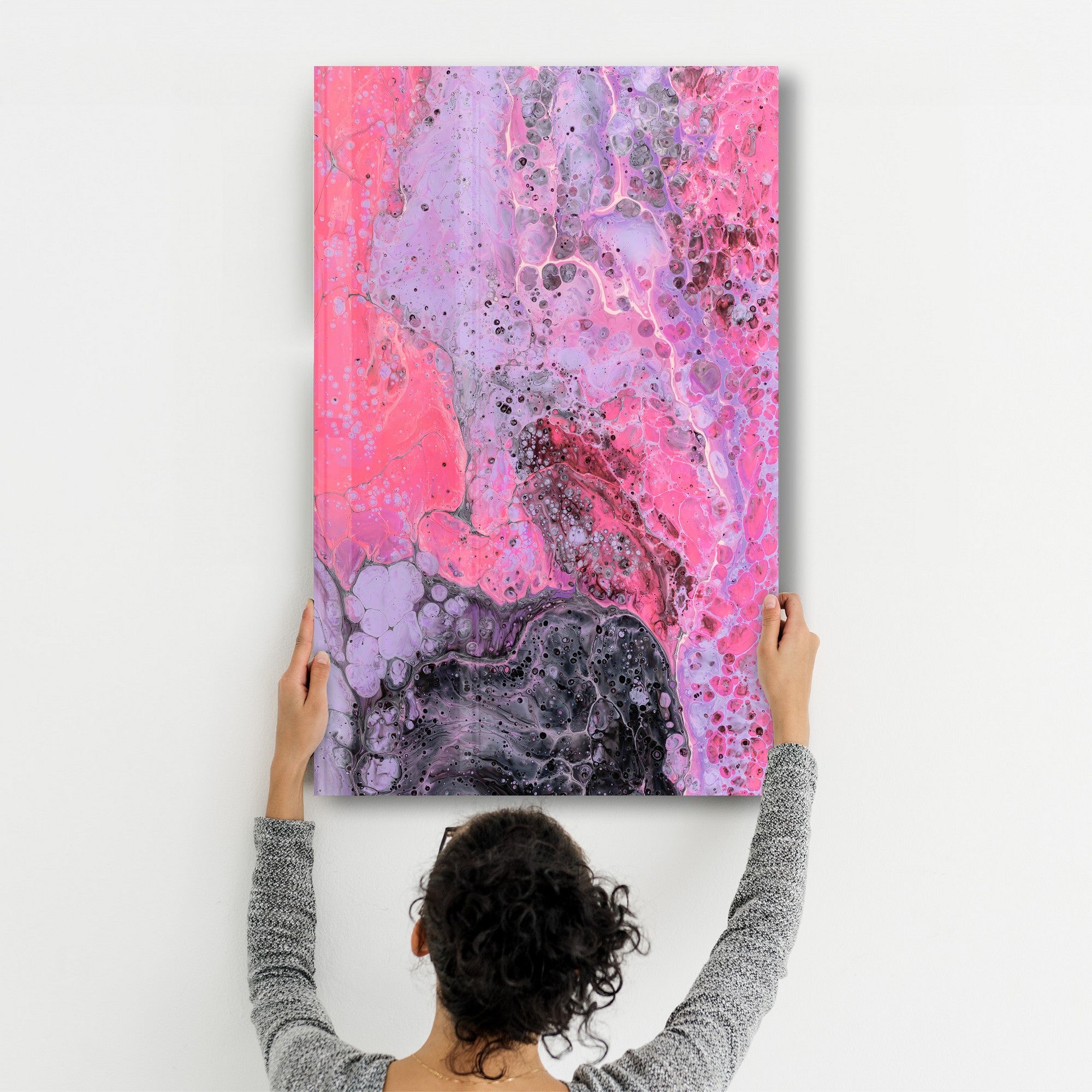 Arte Decorativa em Vidro Temperado Multicolor 35x55cm - Impressão UV de Alta Qualidade