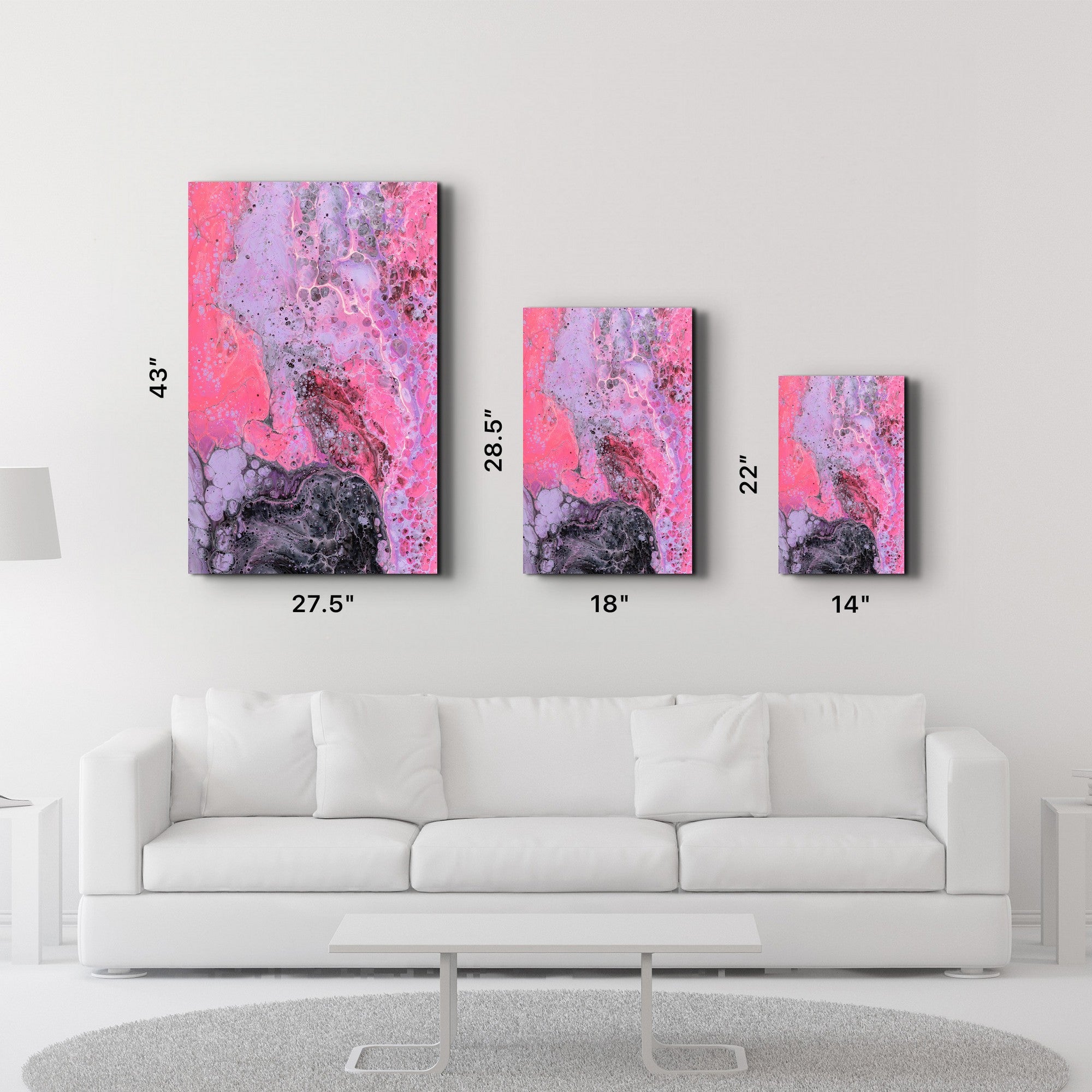 Arte Decorativa em Vidro Temperado Multicolor 70x110cm - Impressão UV de Alta Qualidade