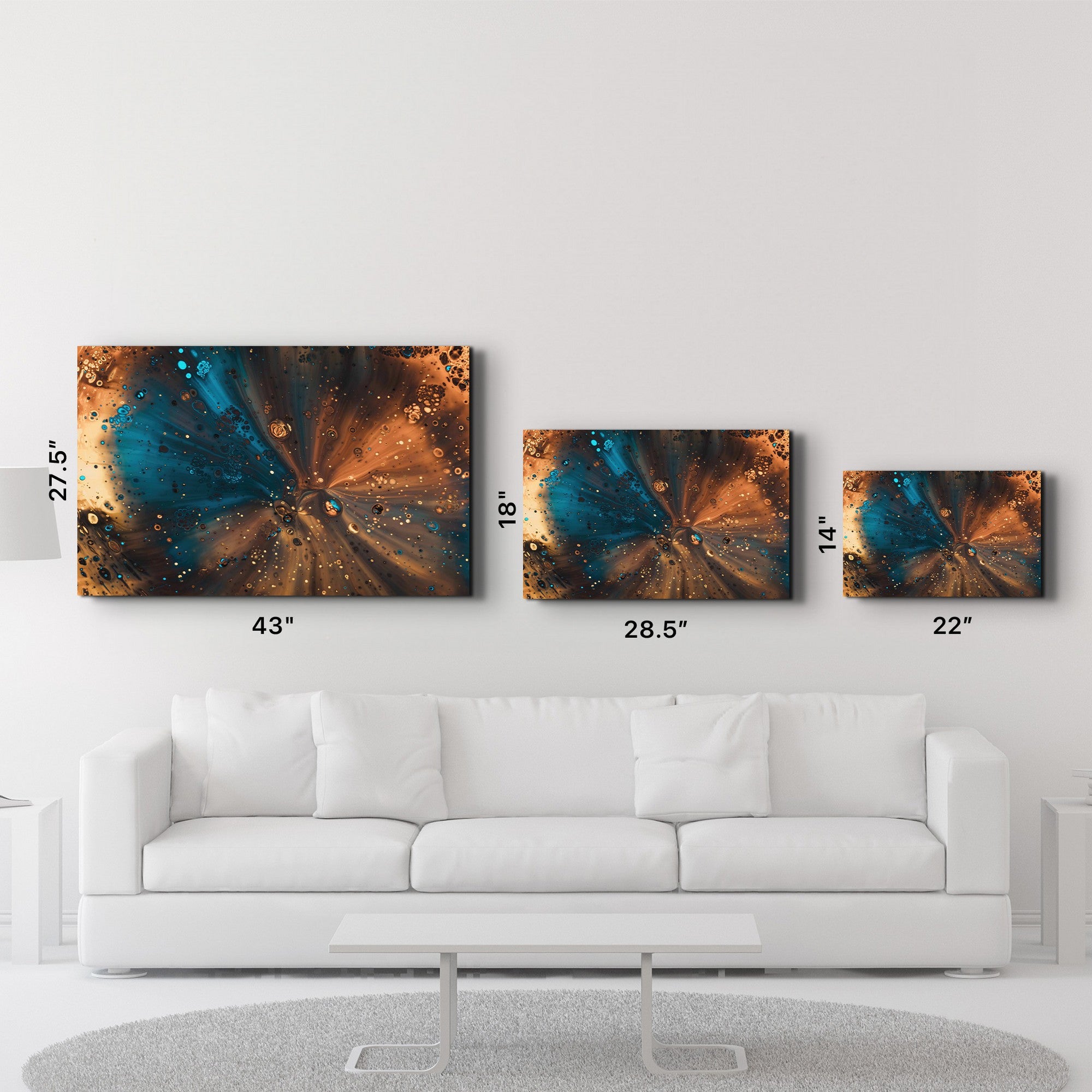 Arte Decorativa em Vidro Temperado Multicolor 70x110cm - Impressão UV de Alta Qualidade