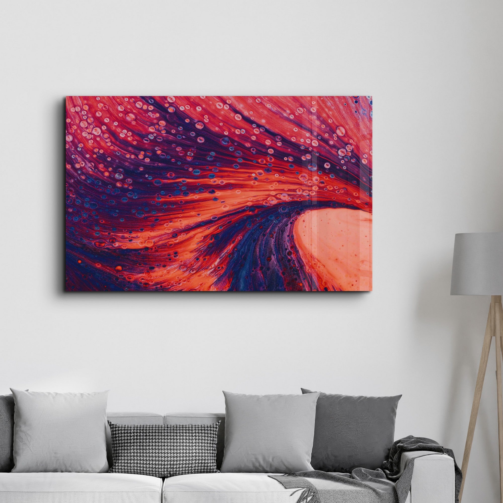 Arte Decorativa em Vidro Temperado Multicolor 35x55cm - Impressão UV de Alta Qualidade