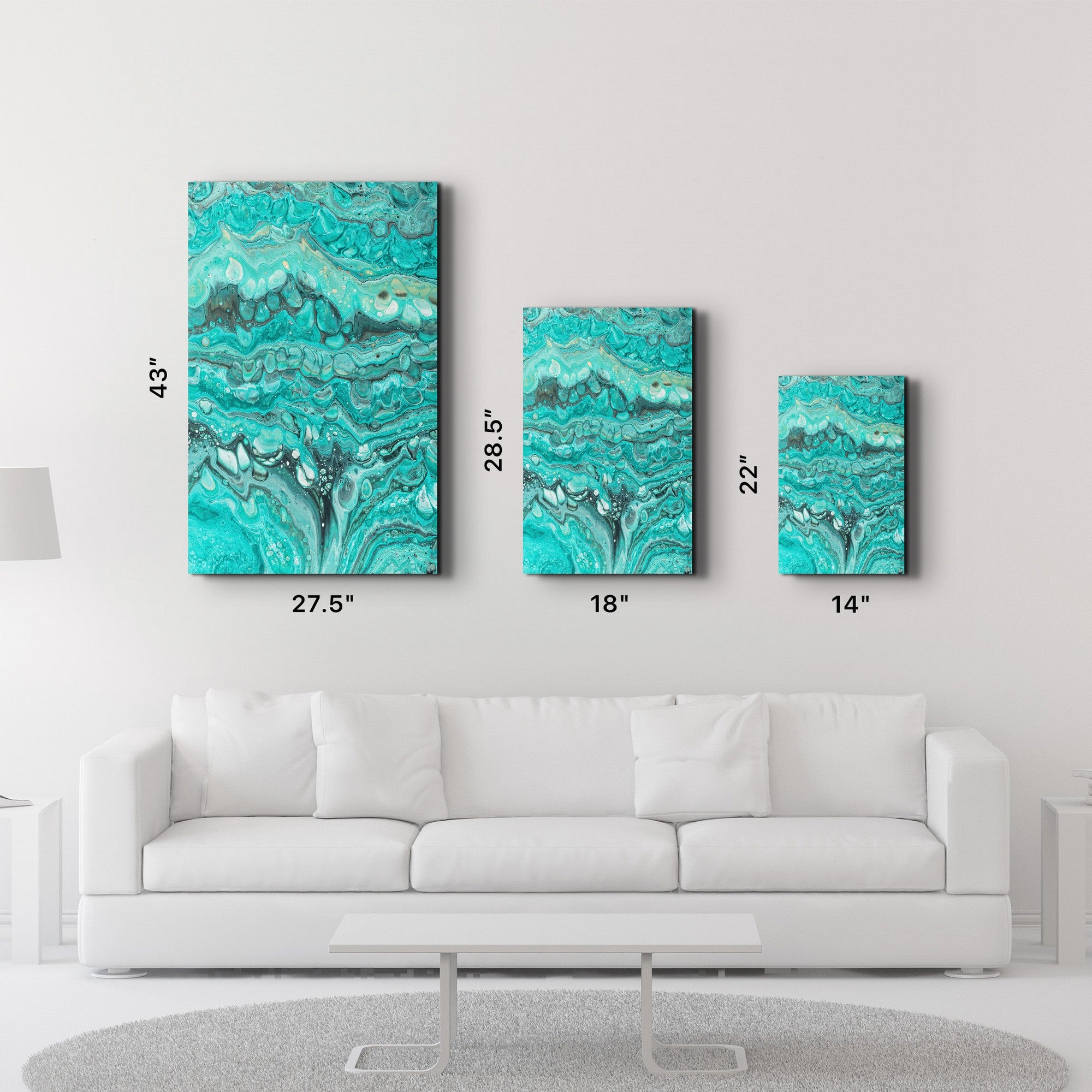 Arte Decorativa em Vidro Temperado Multicolor 35x55cm - Impressão UV de Alta Qualidade