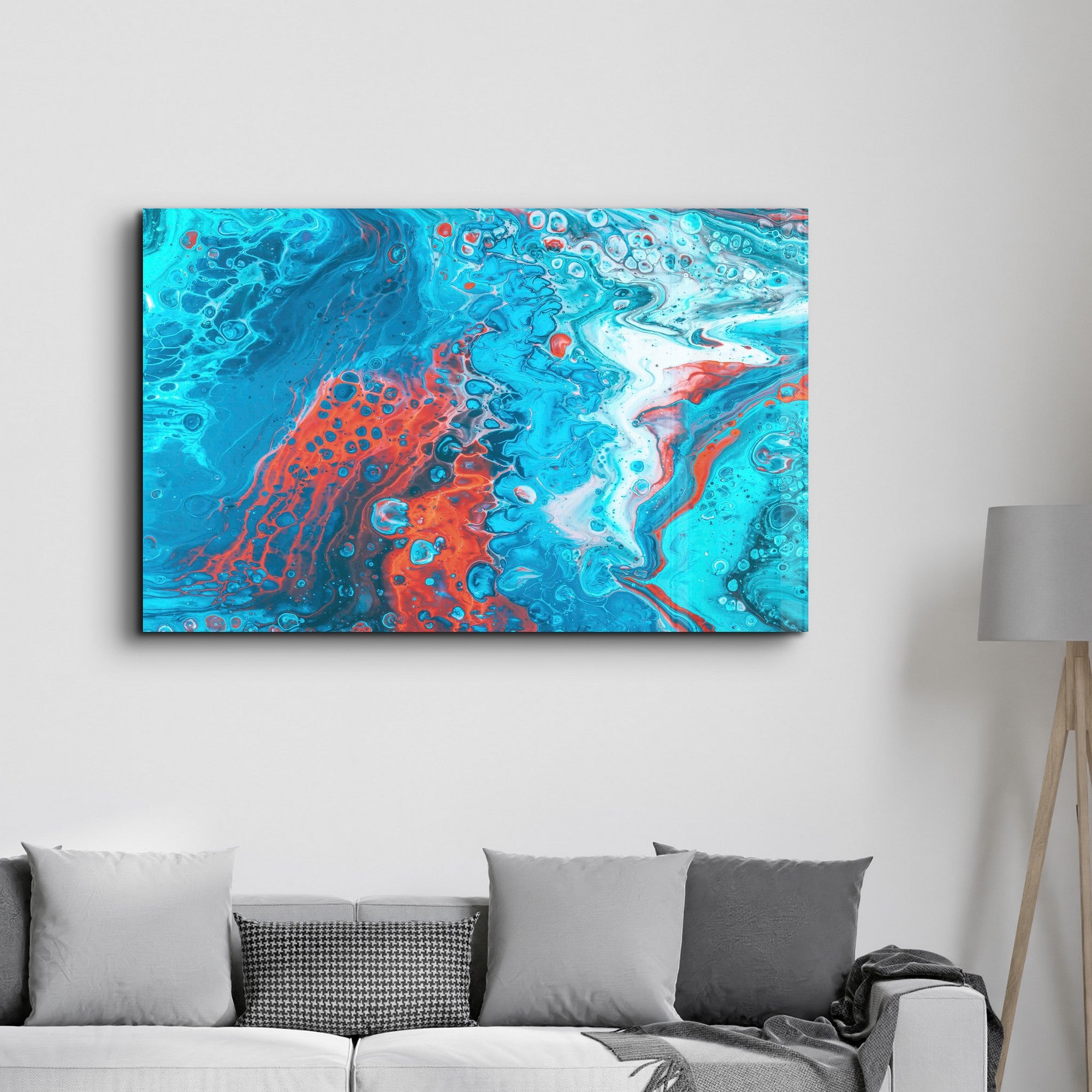 Arte Decorativa em Vidro Temperado Multicolor 35x55cm - Impressão UV de Alta Qualidade